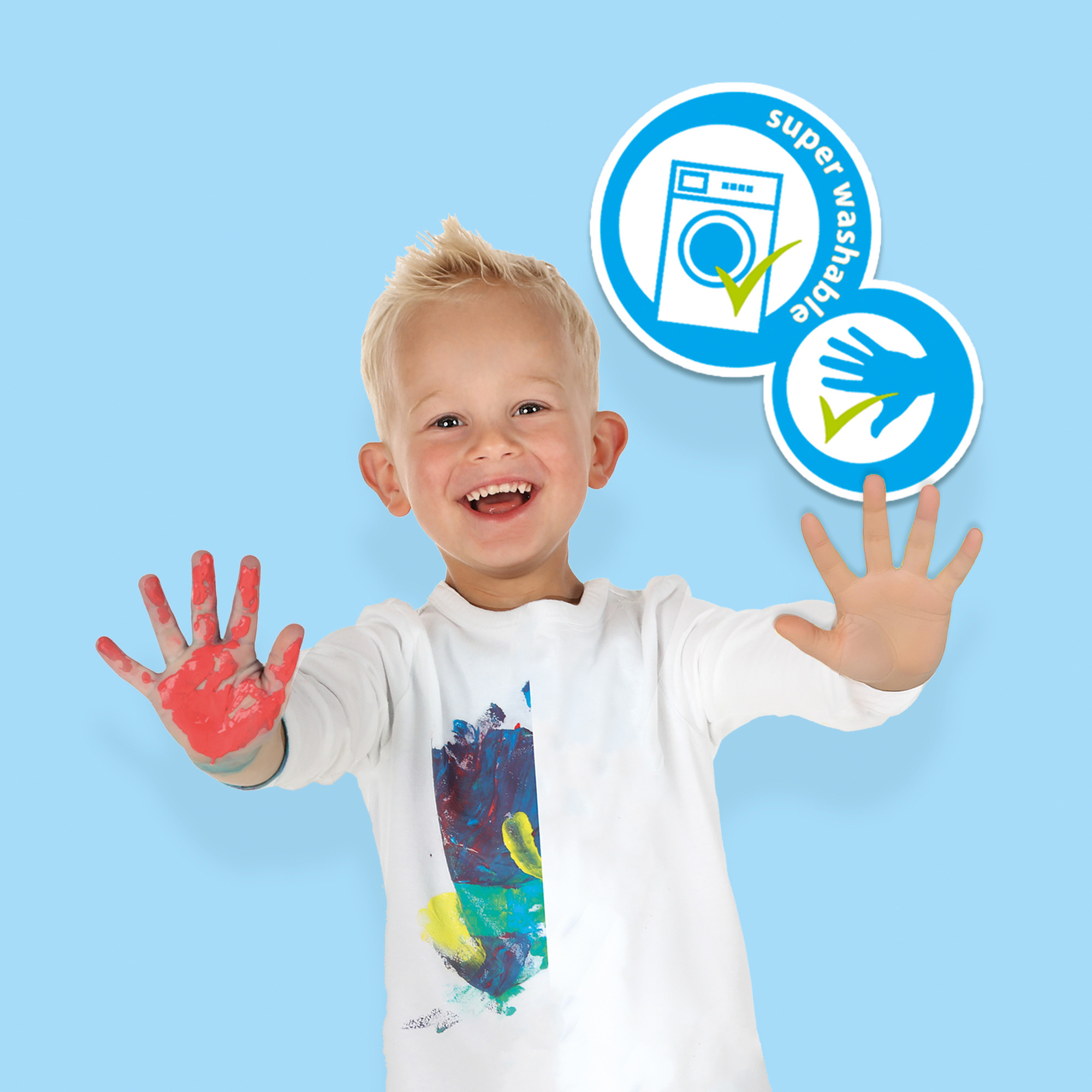 Fingermalfarben, SES CREATIVE, Gelb – Produktansicht