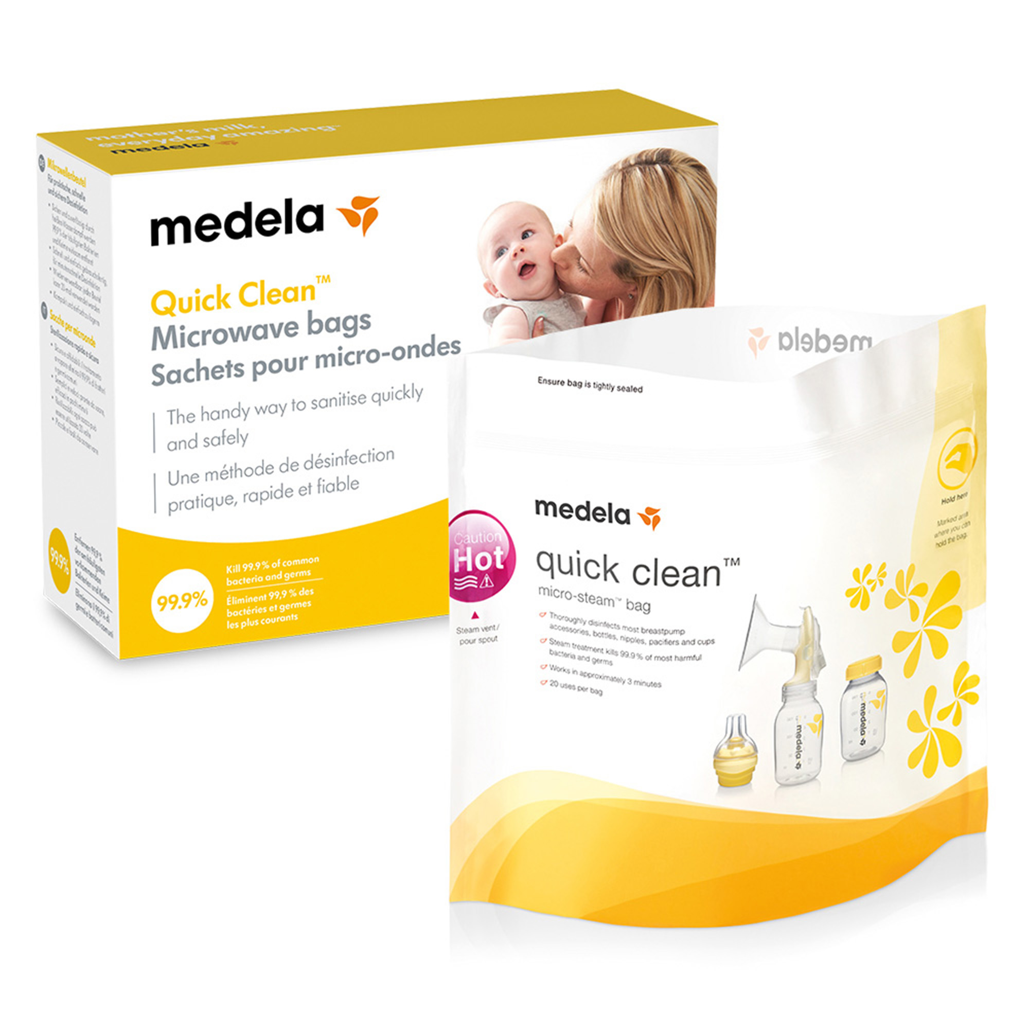 Vaporisatoren, medela, Gelb – Produktansicht