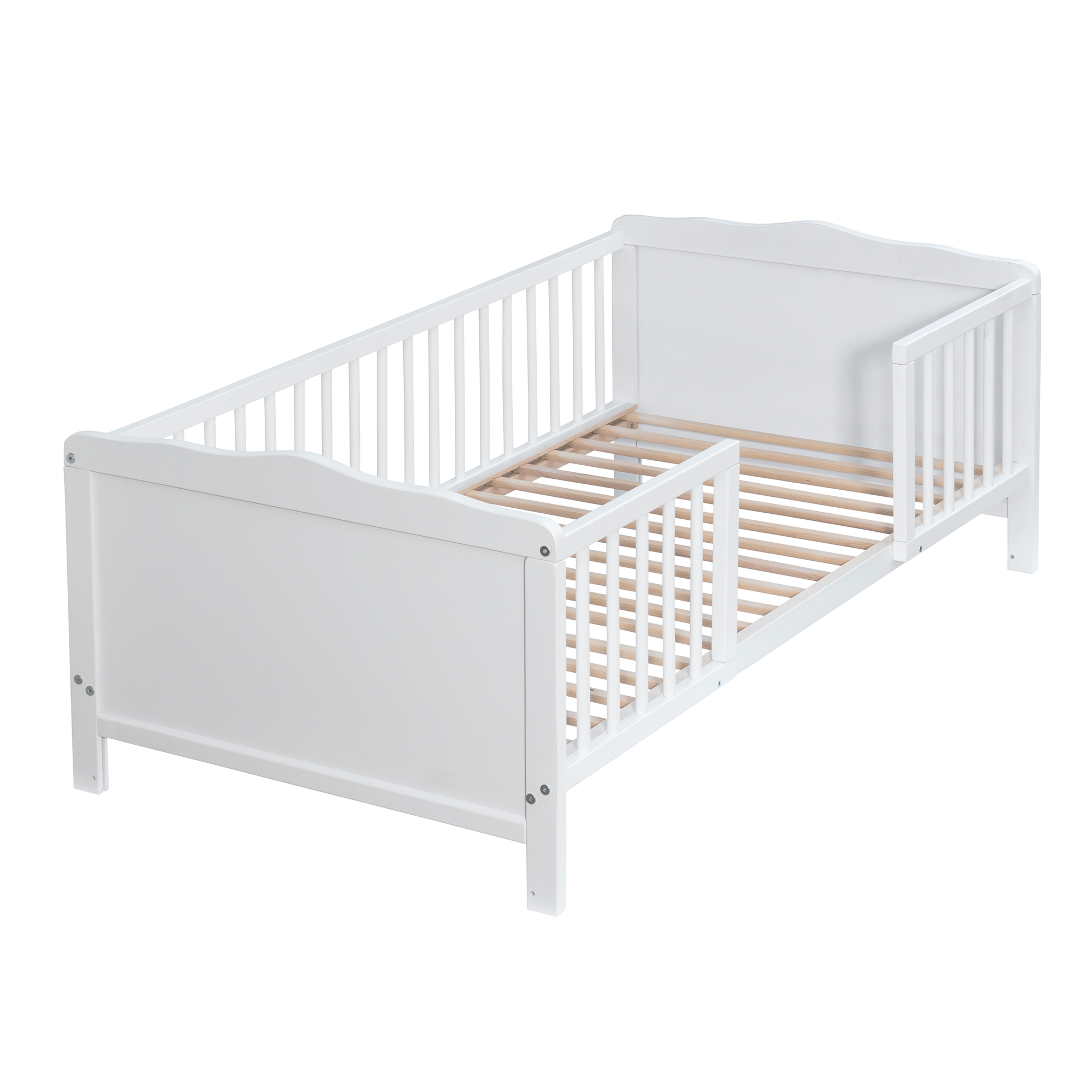 Gitterbetten, AMAL II, Weiß – Besonderheit: praktischer Ausstieg auf einer Seite
