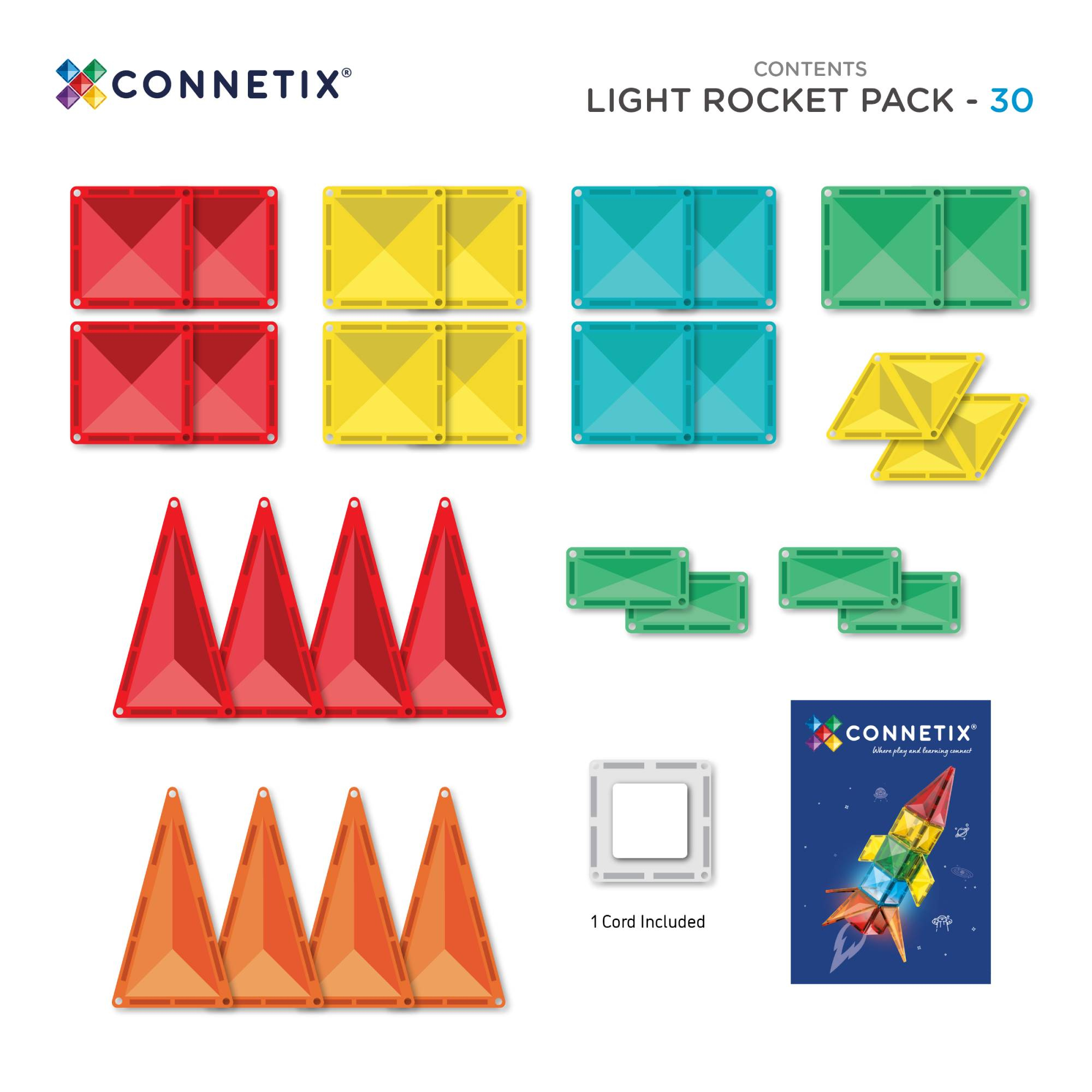 Bausteine, Connetix, Blau – Produktansicht