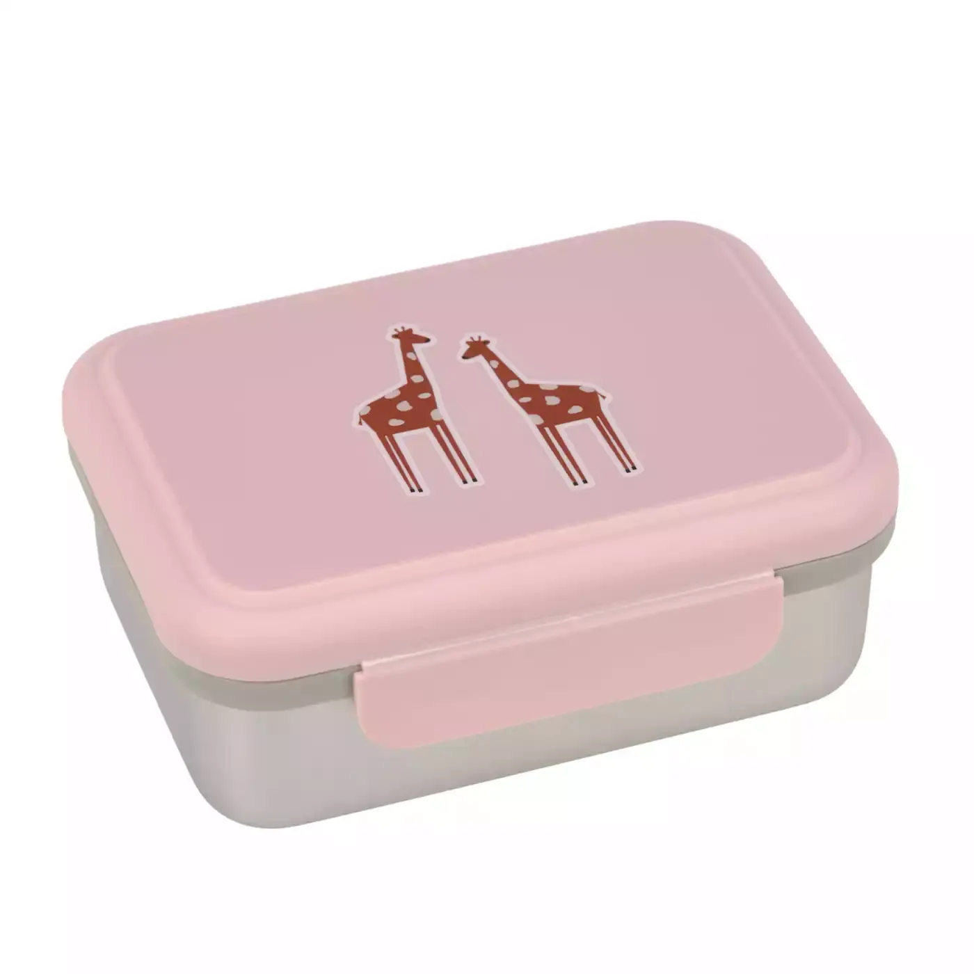 Lunchbox Safari Giraffe LÄSSIG Grau Silber Rosa Pink 2000580702606 1