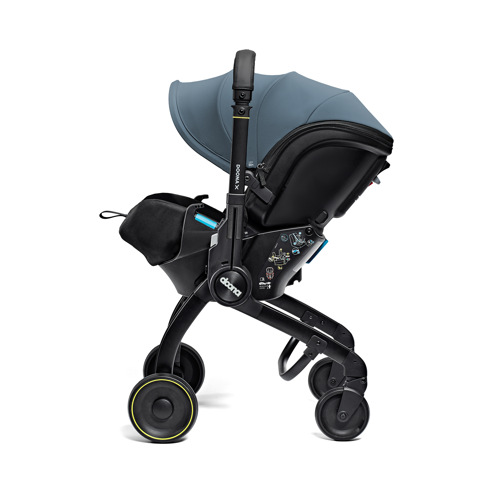 Kombi-Kinderwagen, doona, Blau – Produktansicht