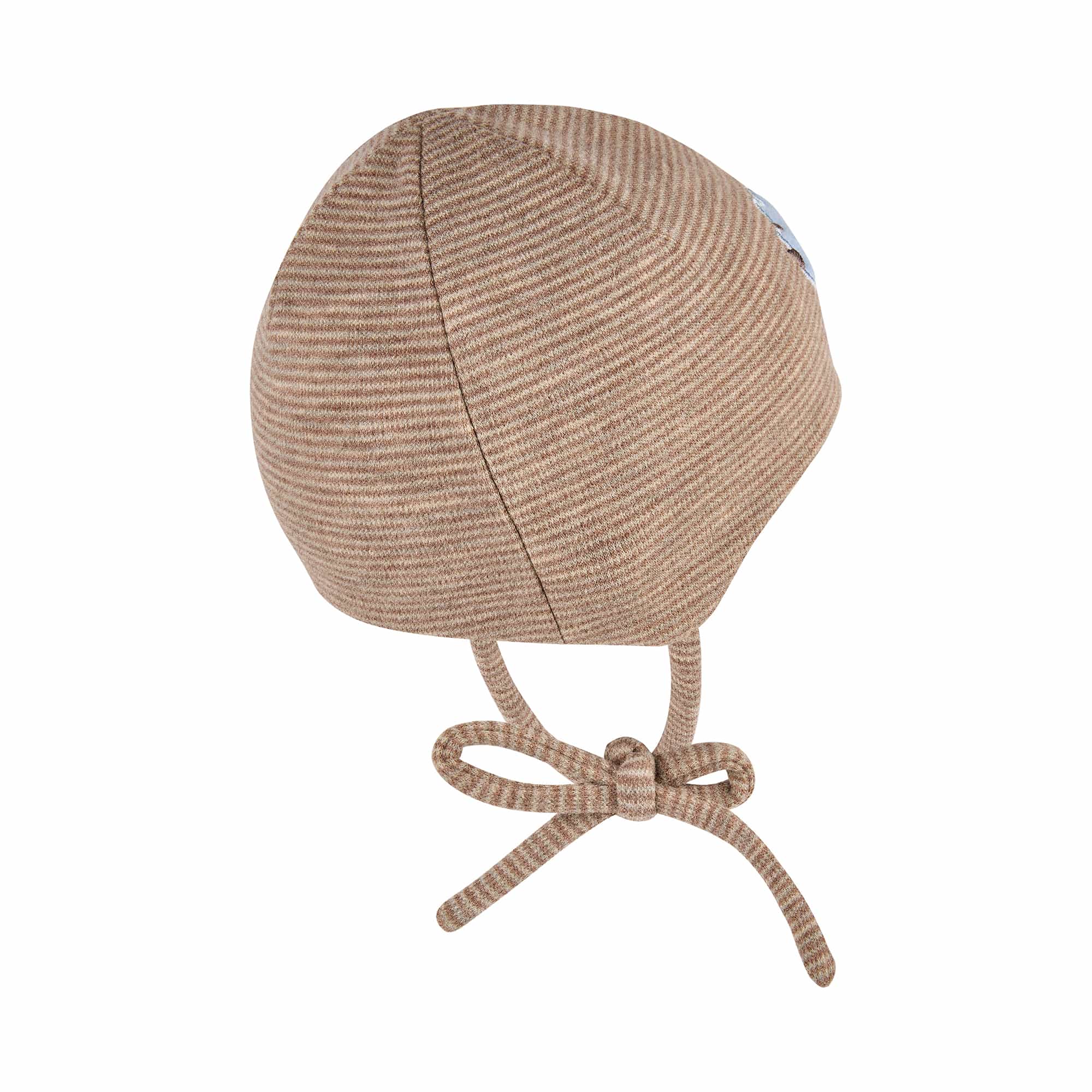 Beanie Mützen, Sterntaler, Braun – Besonderheit: mit Ohrenklappen und Bindeband