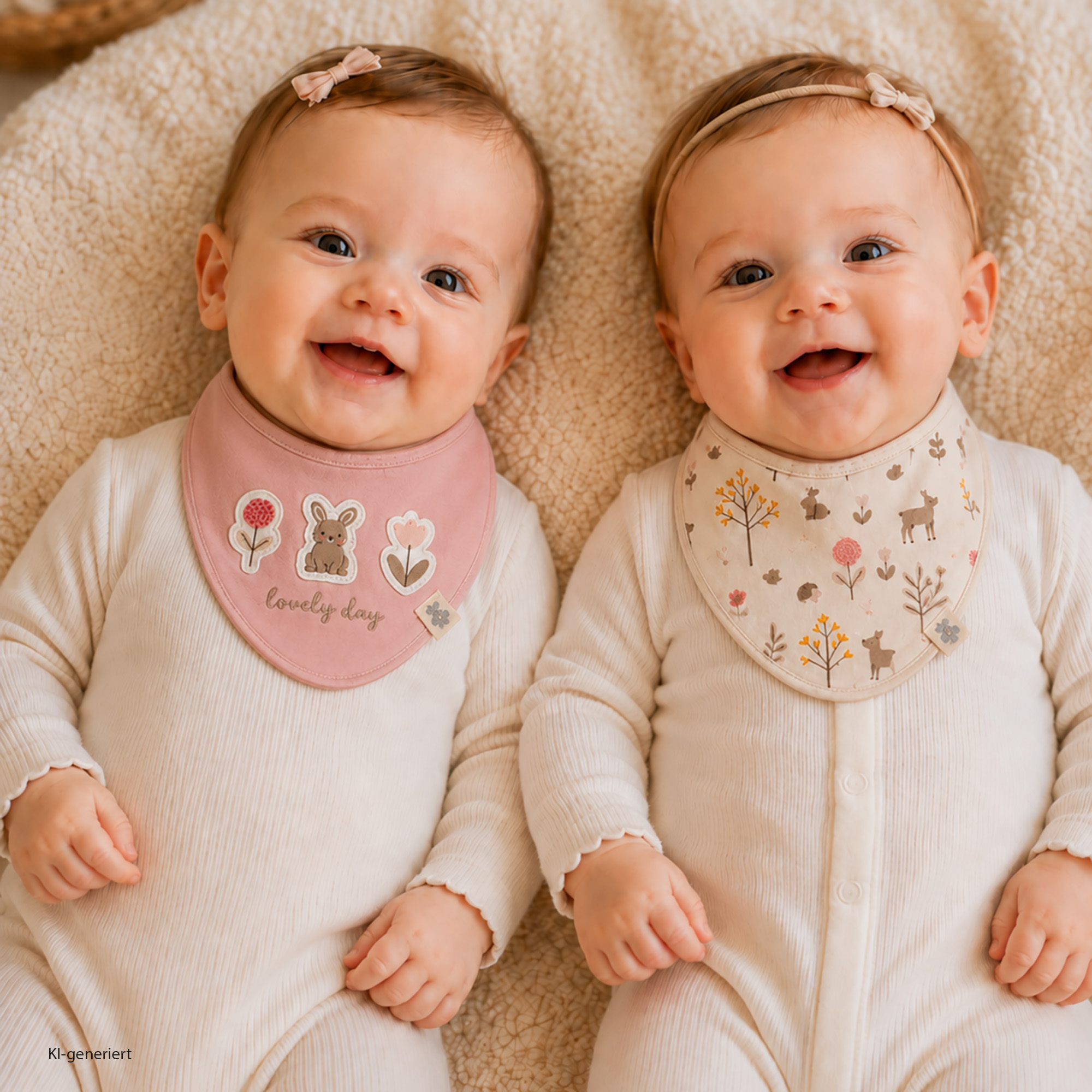 Dreieckstücher & Halstücher, LITTLE, Pink – Produktansicht