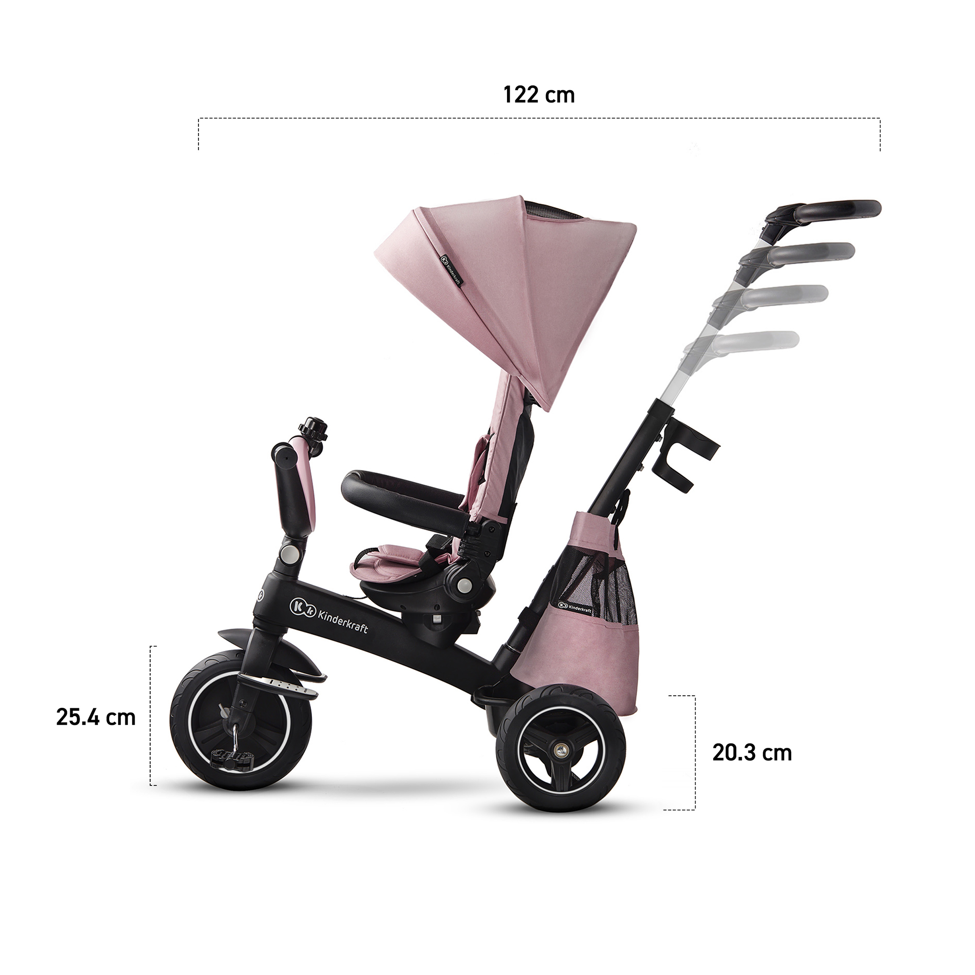 Dreiräder, Kinderkraft, Pink – Produktansicht