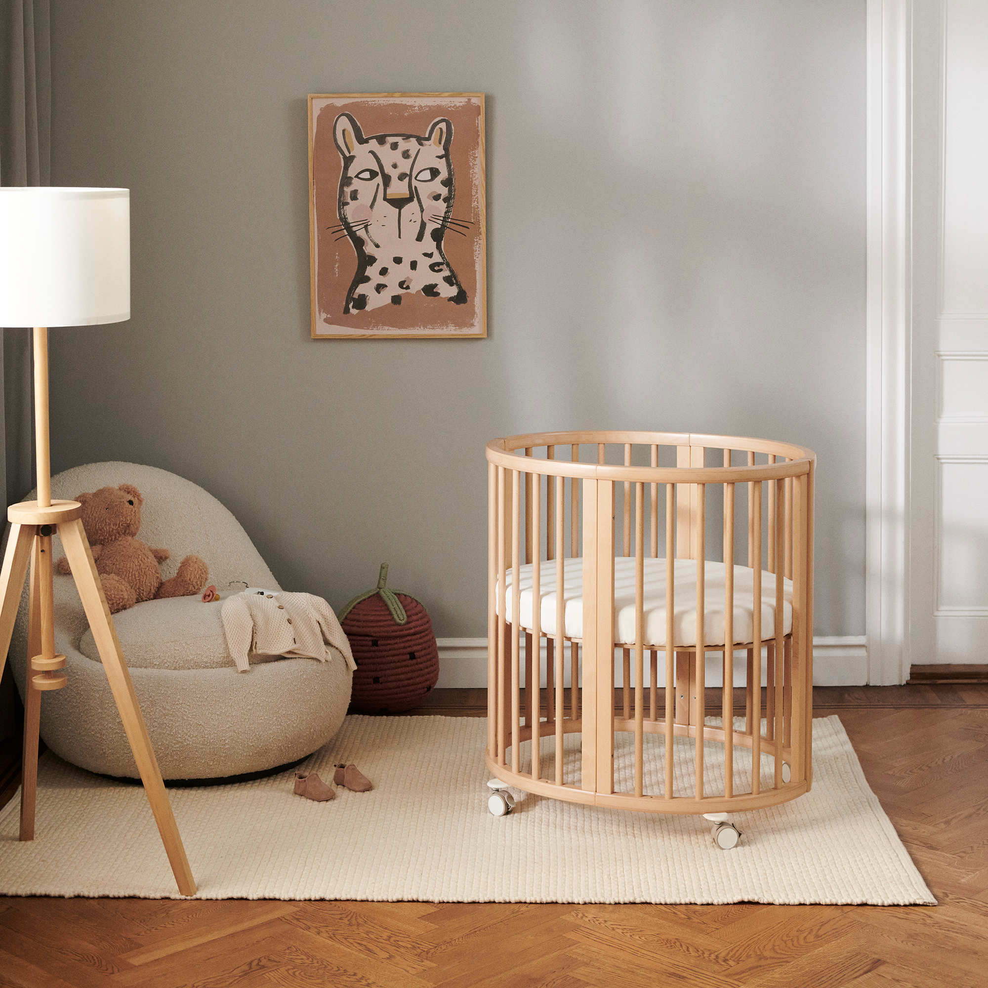Gitterbetten, STOKKE, Beige – Produktansicht