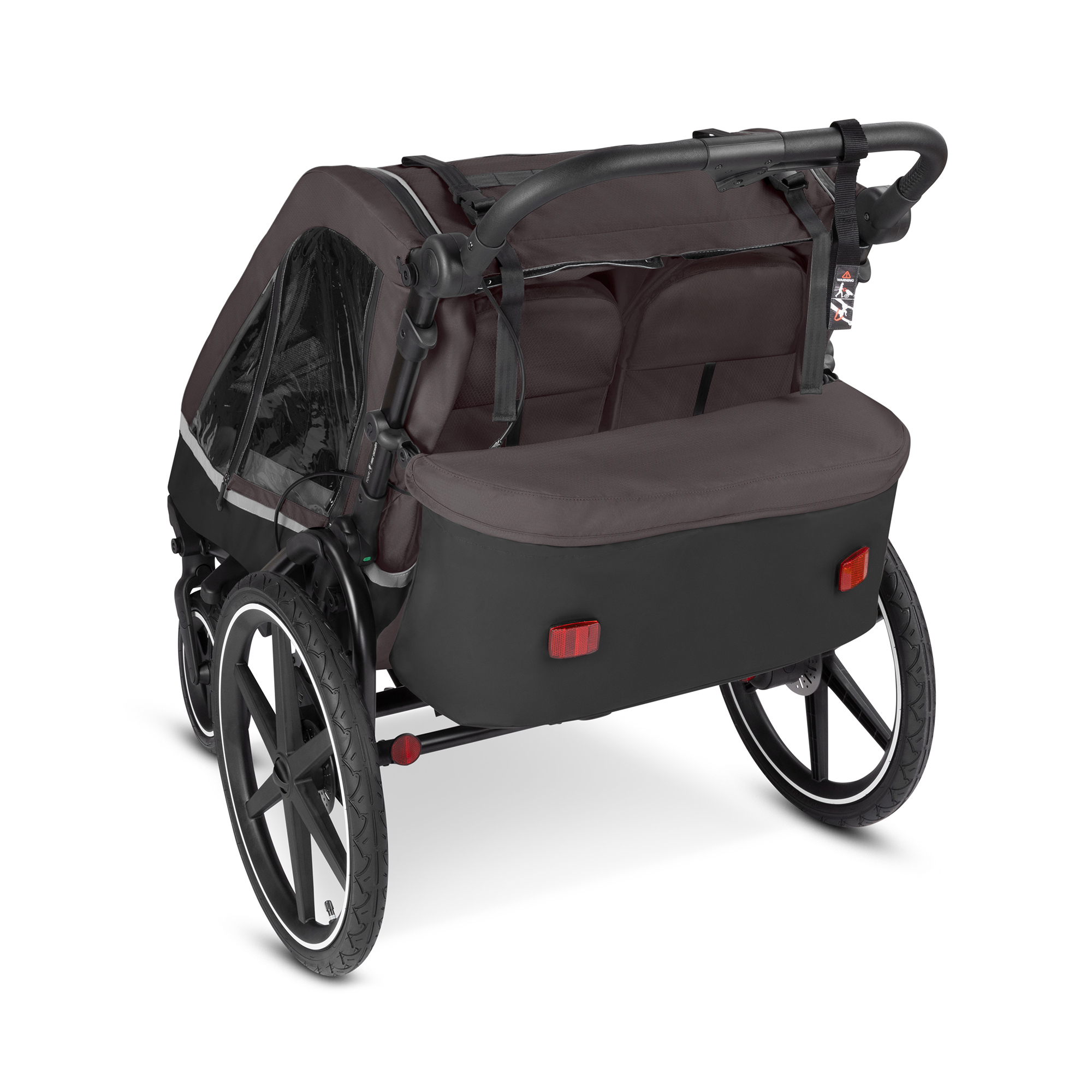 Fahrradanhänger, ABC DESIGN, Braun – Produktansicht
