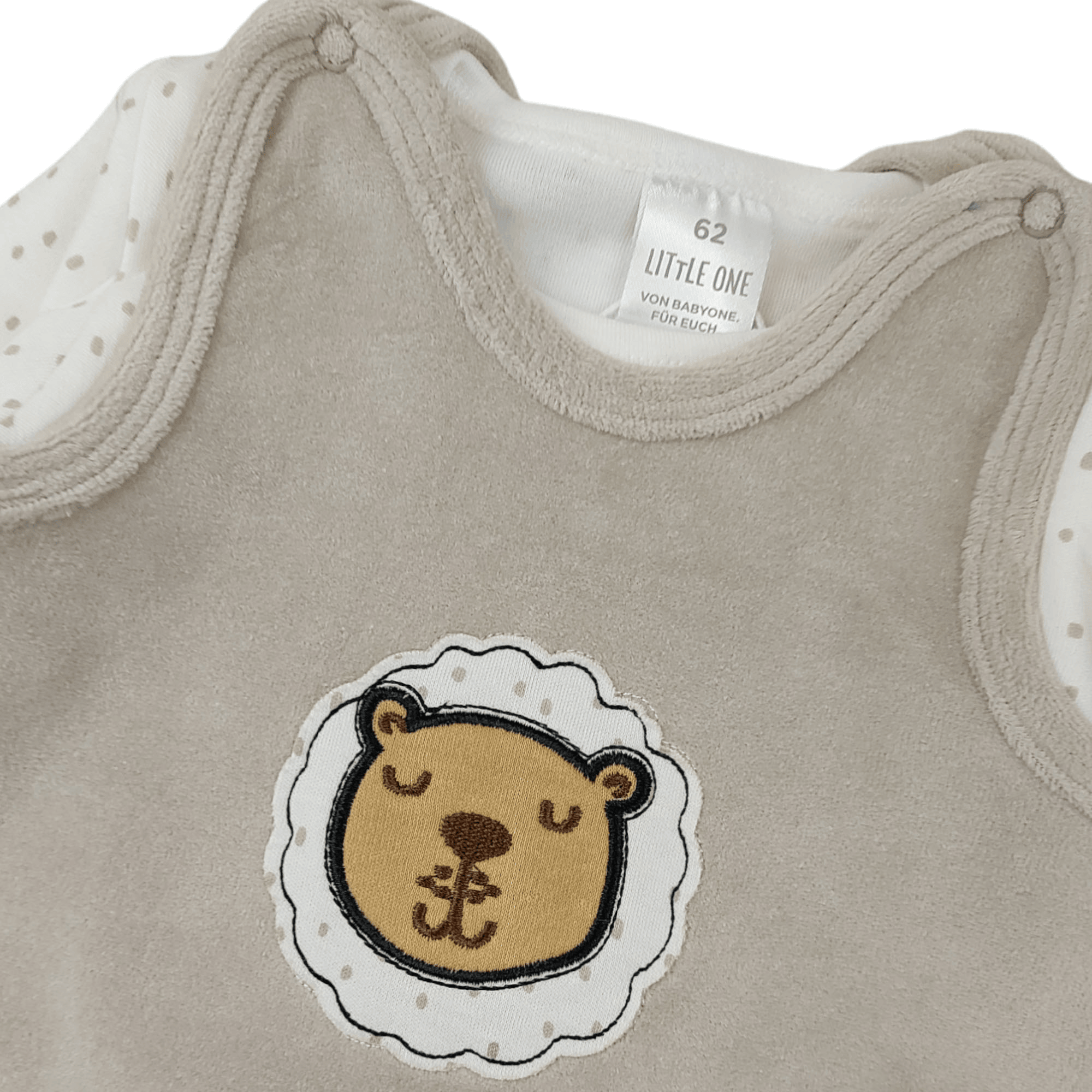Strampler, LITTLE ONE, Beige – Besonderheit: Strampler aus 80% Baumwolle