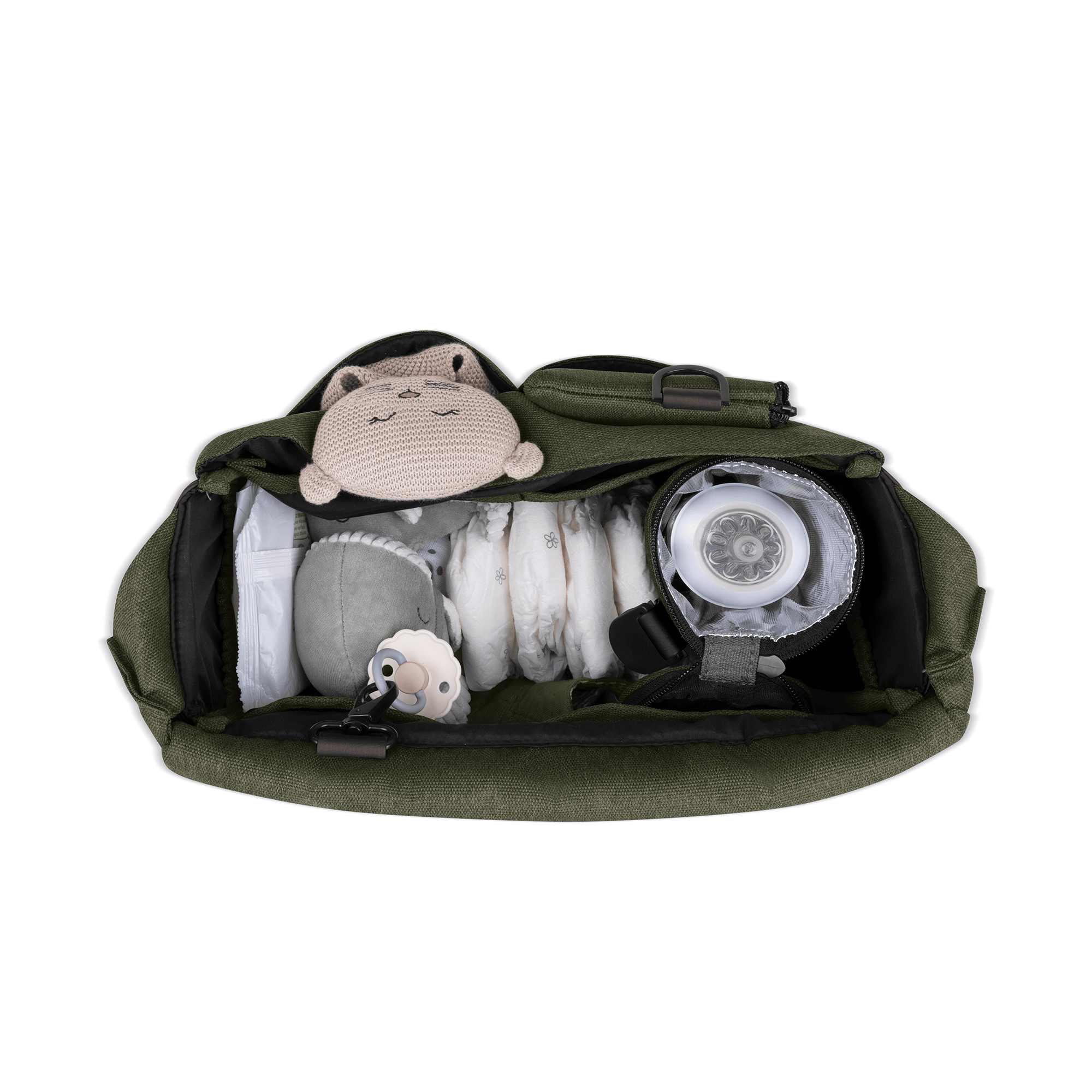 Wickeltaschen grau, ABC DESIGN, Grün – Produktansicht