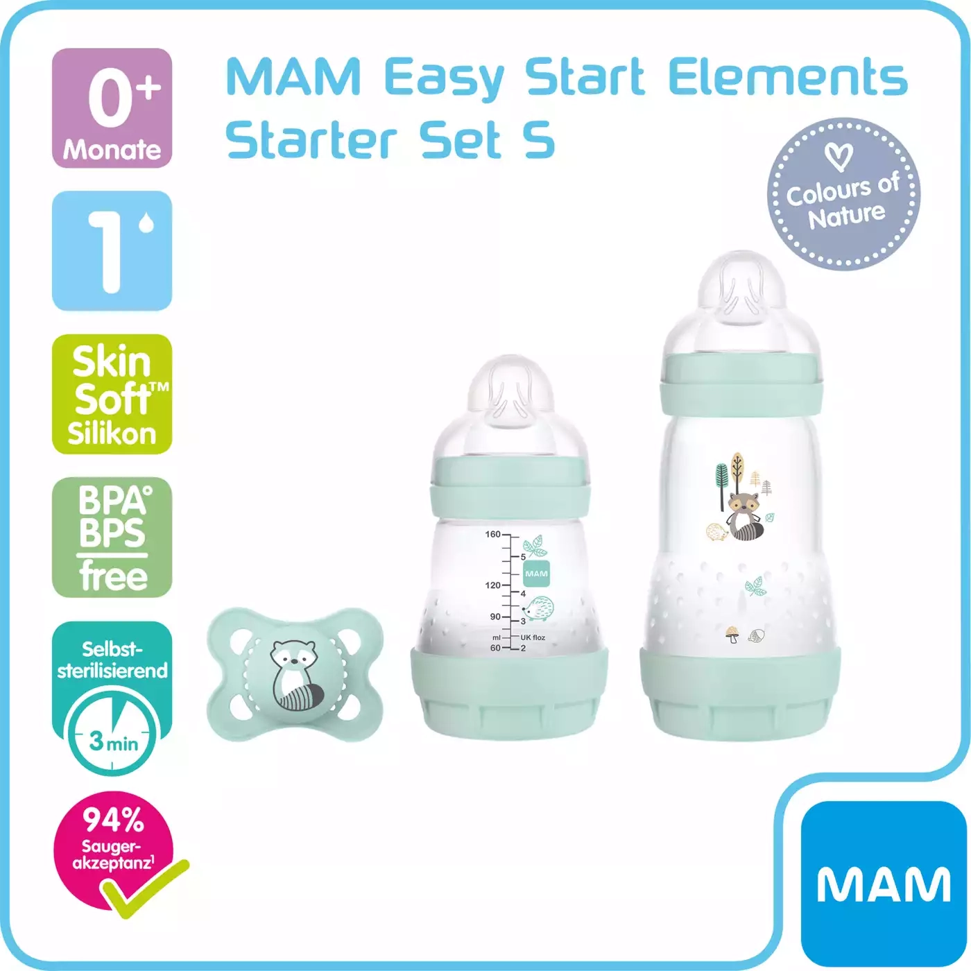 Flaschenzubehör, MAM – Produktansicht