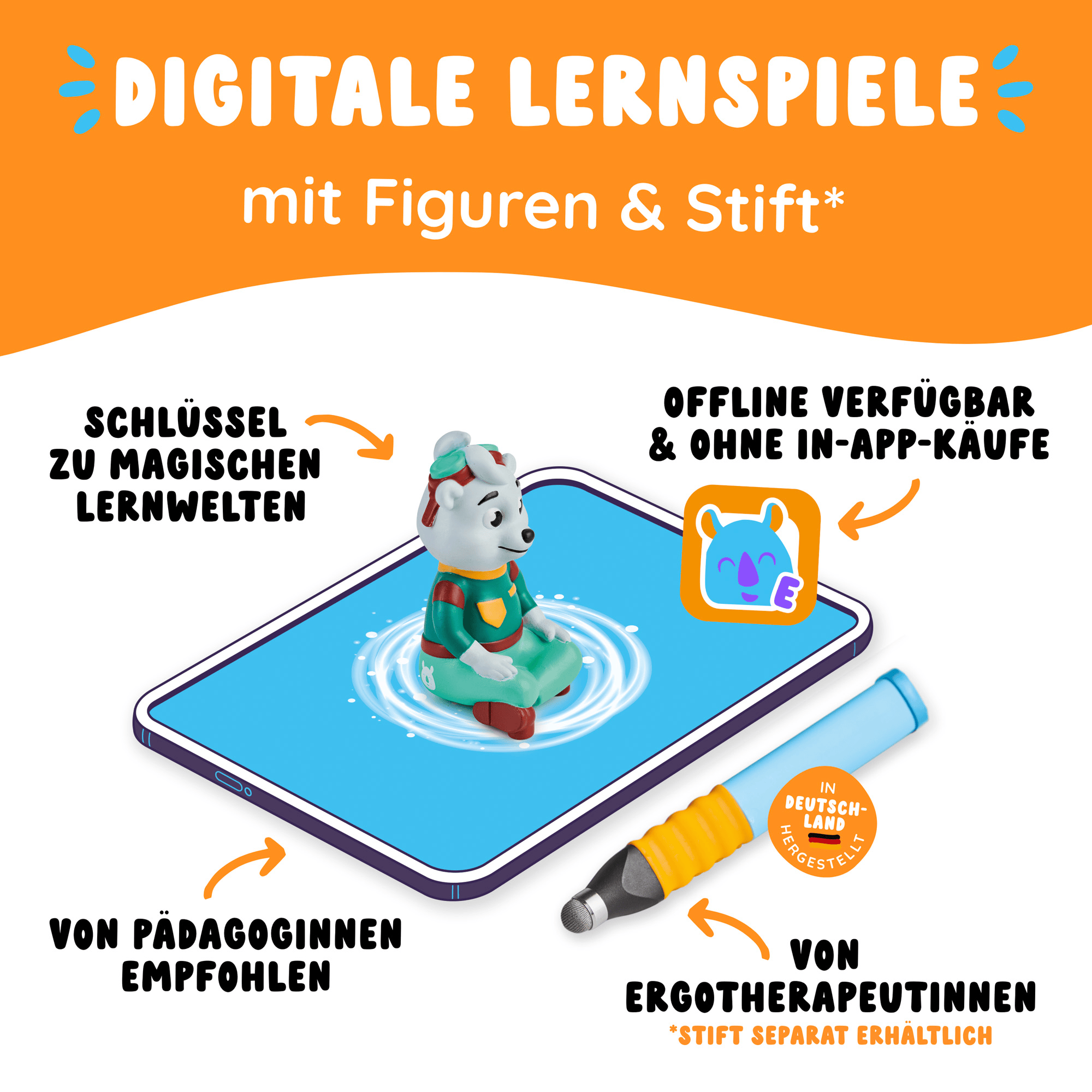 Spielfiguren, EDURINO, Mehrfarbig – Produktansicht