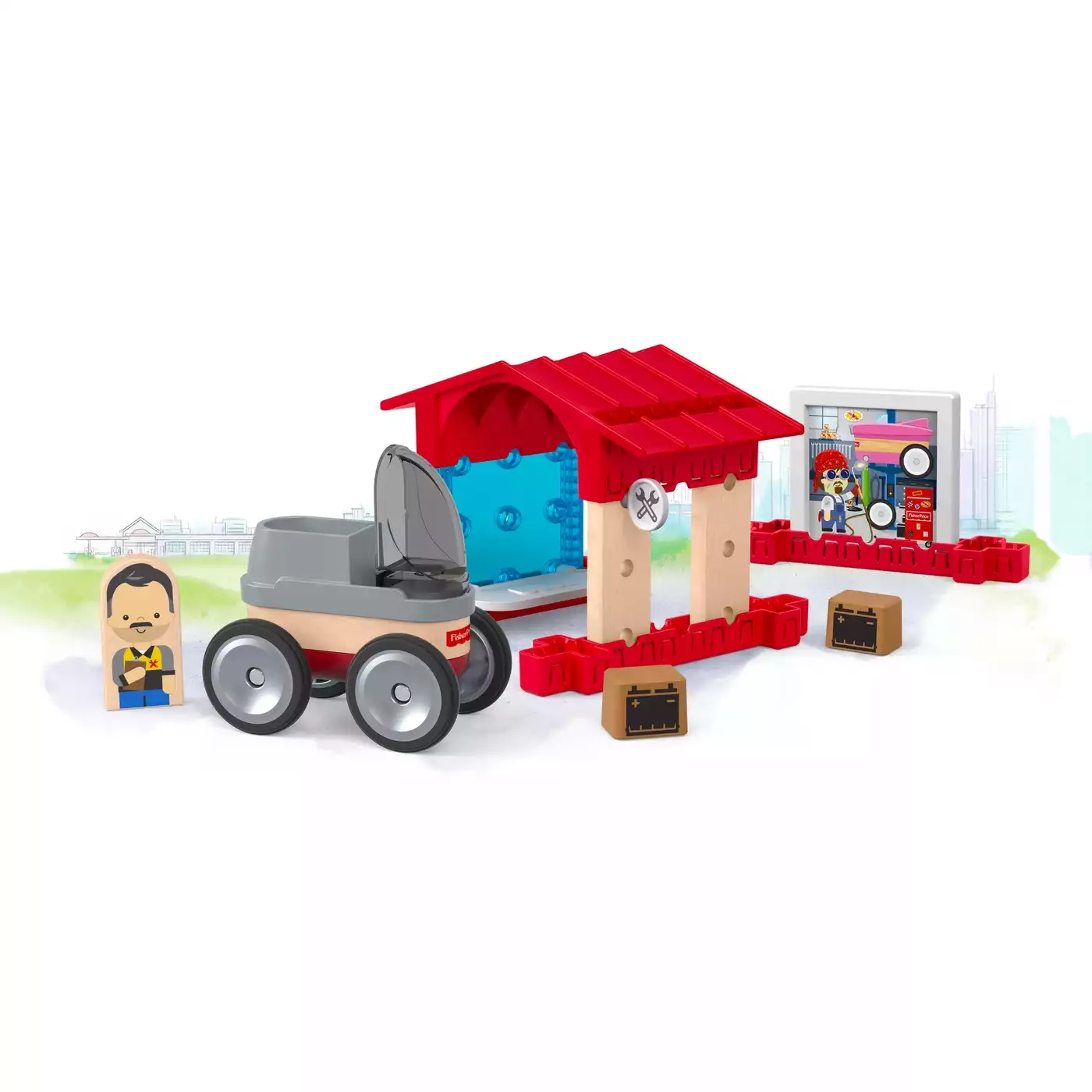 Holzspielzeug, Fisher Price – Produktansicht