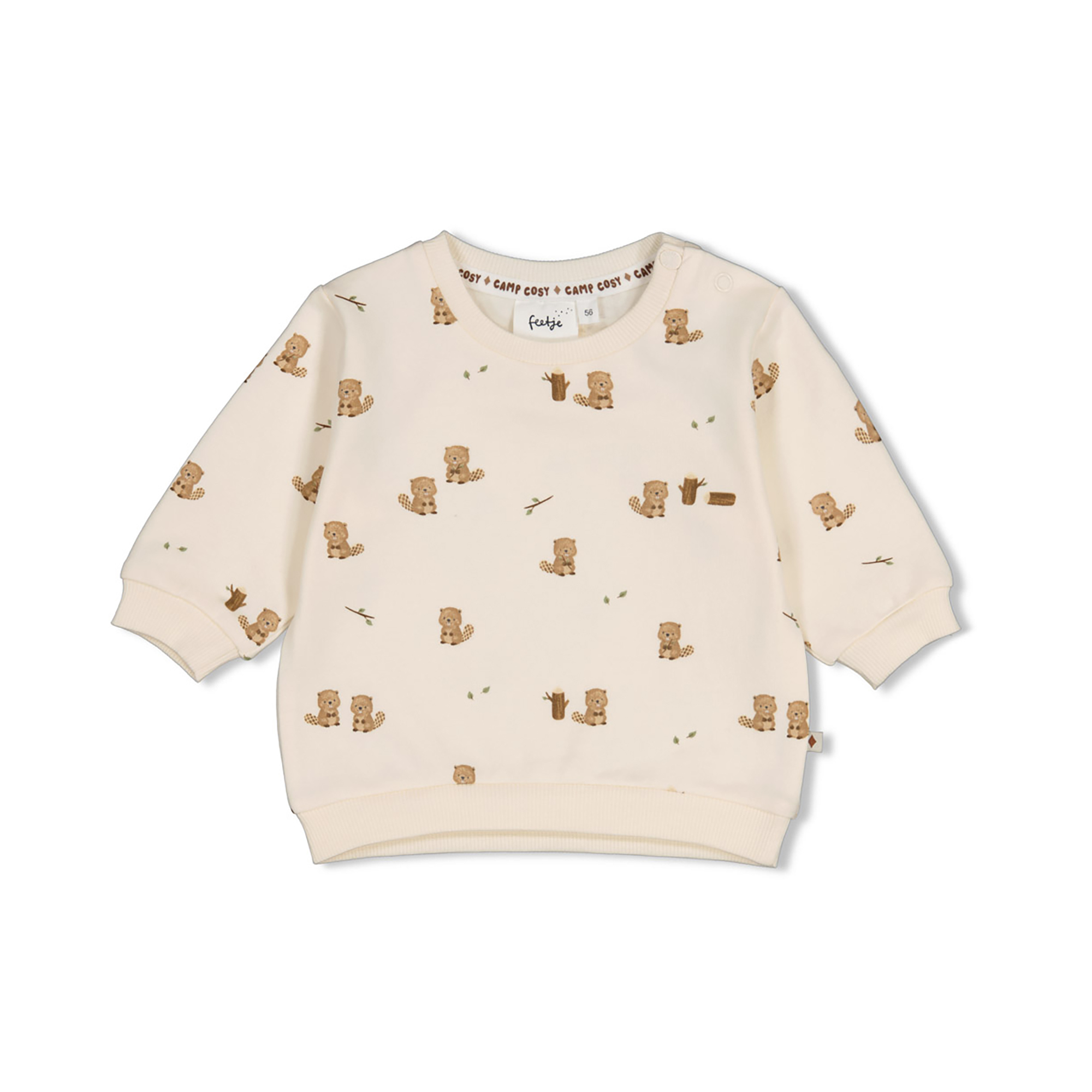 Pullover & Sweatshirts, FEETJE, Beige – Besonderheit: aus 96% Baumwolle