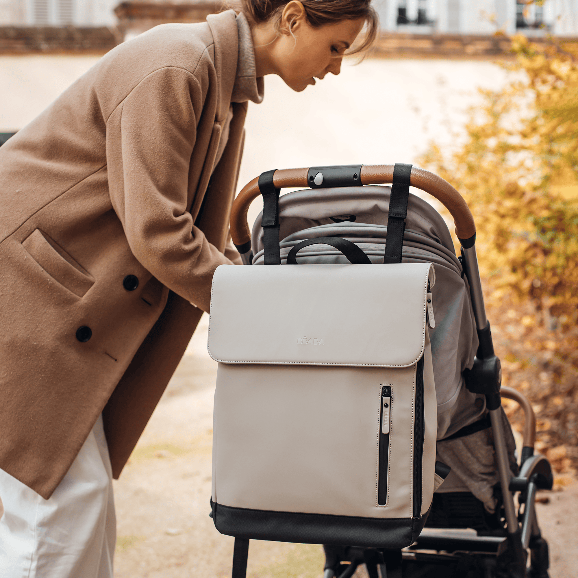 Wickelrucksäcke, BÈABA, Beige – Produktansicht