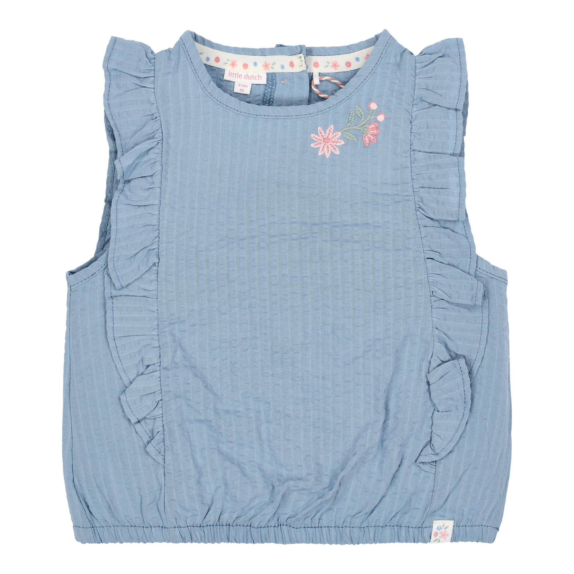 Hemden & Blusen, LITTLE DUTCH, Blau – Besonderheit: aus Baumwolle und Viskose