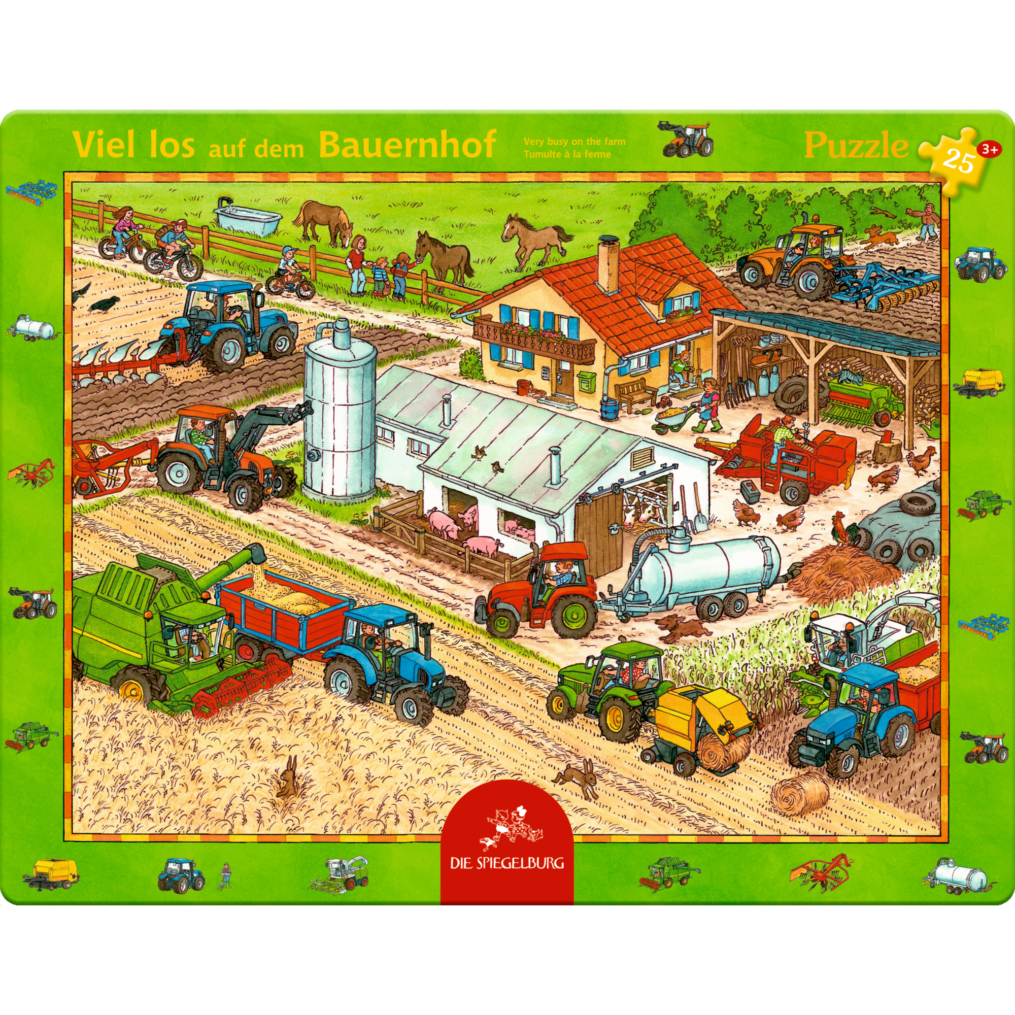 Rahmenpuzzle - Viel los auf dem Bauernhof DIE SPIEGELBURG 2000585174200 1