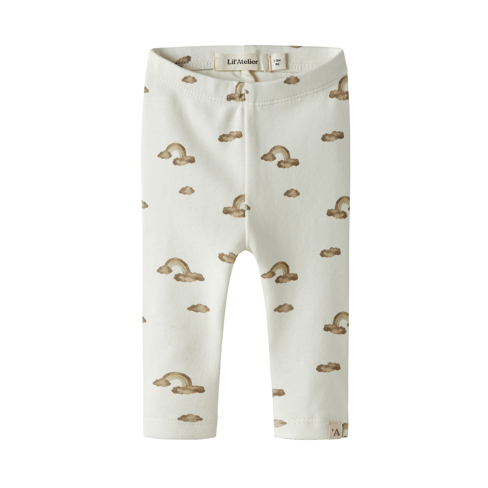 Leggings, Lil' Atelier, Weiß – Produktansicht