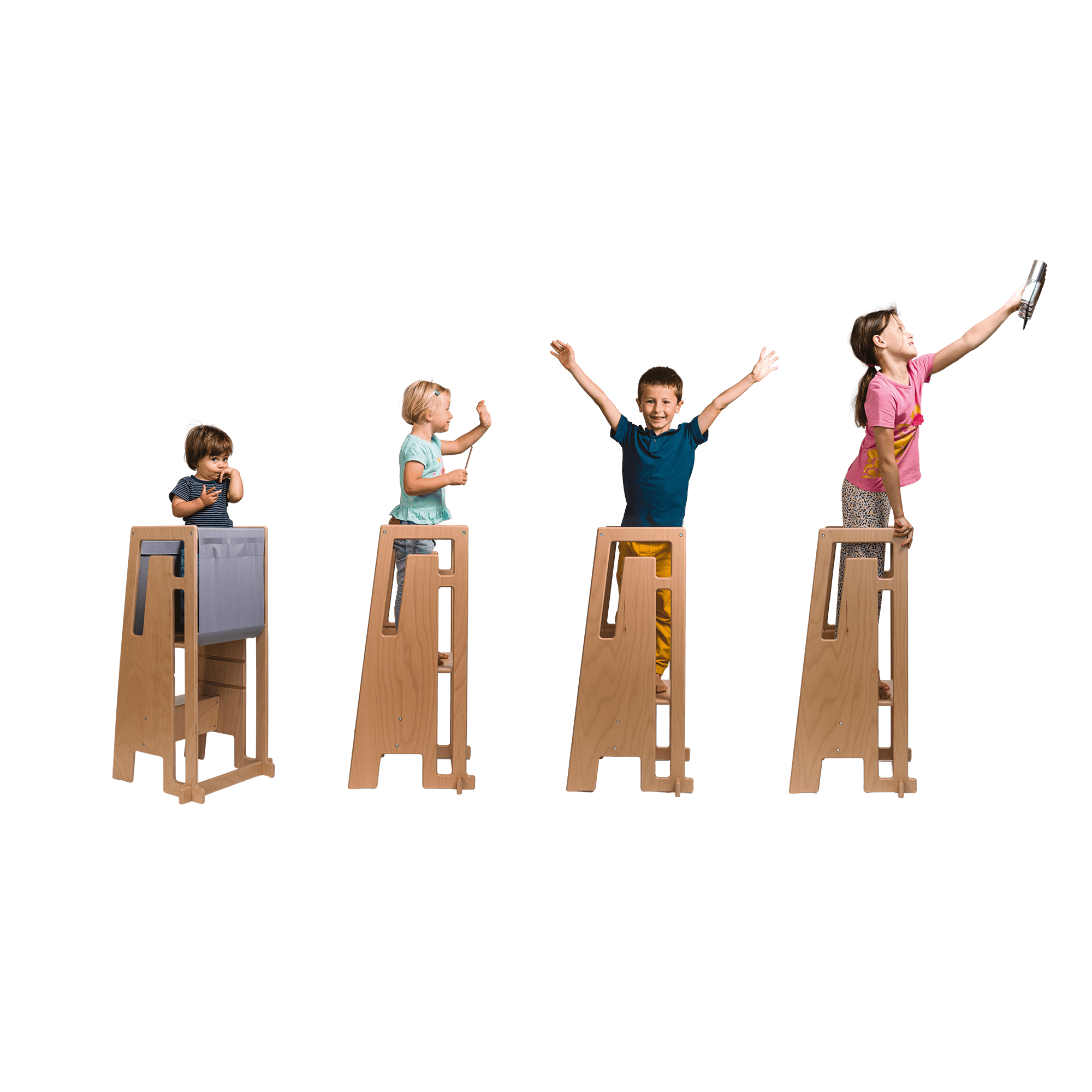 Lerntürme, TUKI, Weiß – Produktansicht