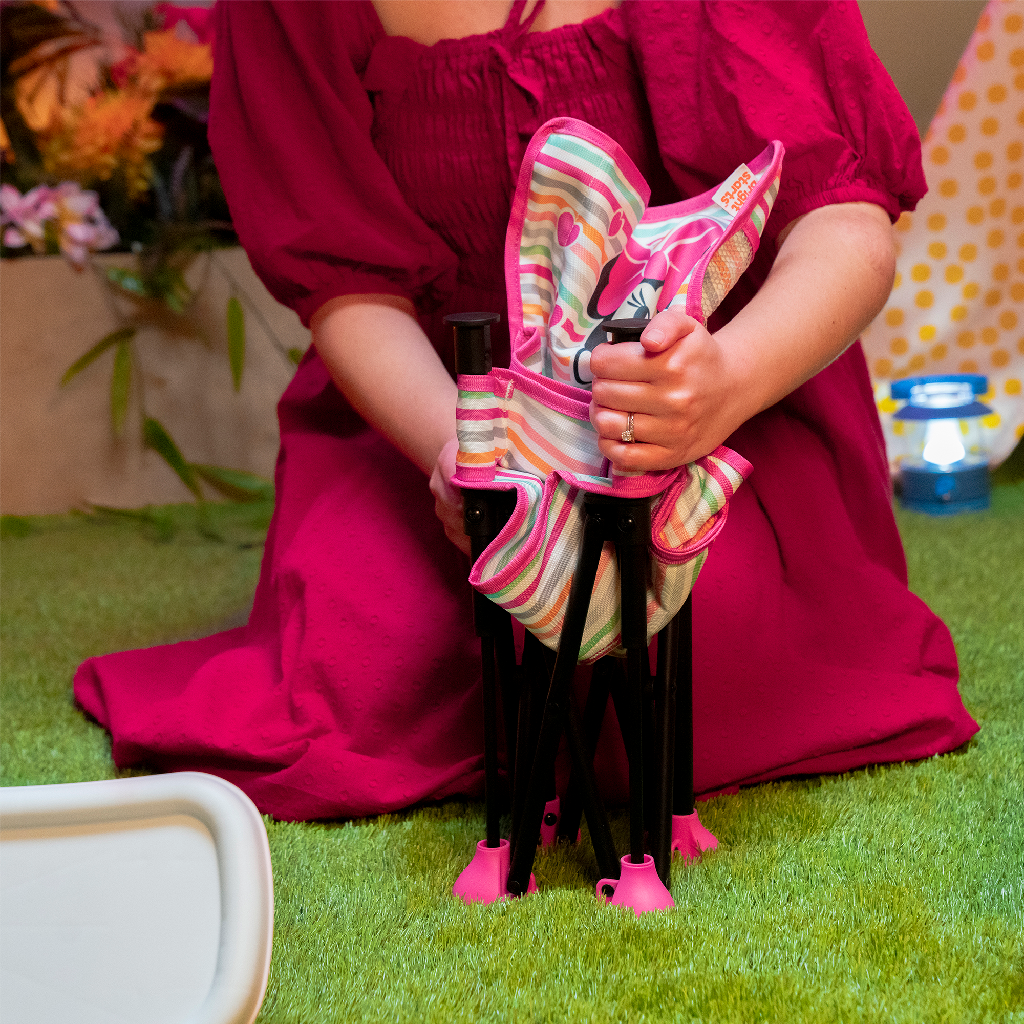 Reisehochstühle, BrightStarts, Pink – Produktansicht