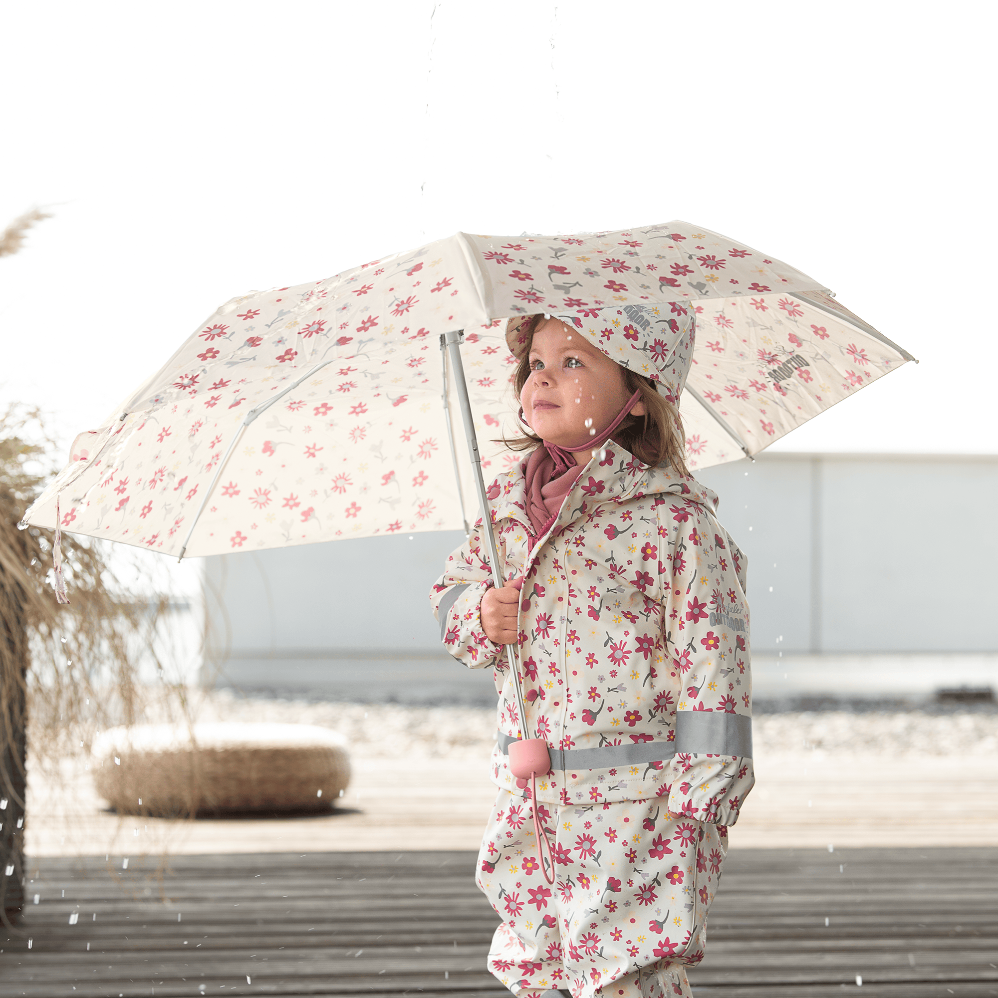 Regenjacken, Sterntaler, Pink – Besonderheit: Reflektoren