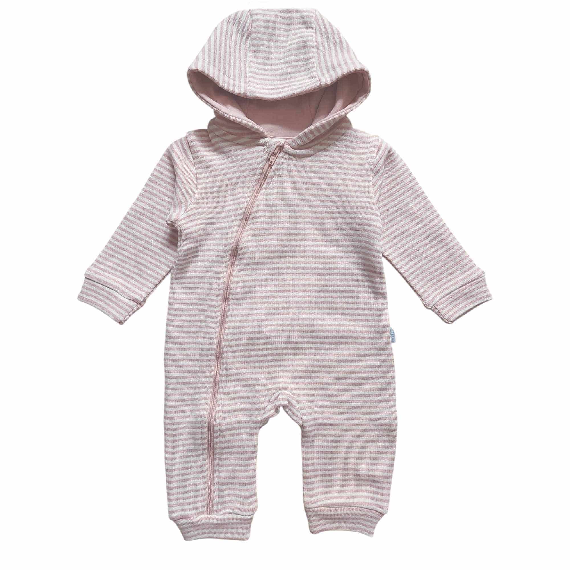 Overalls, LITTLE, Pink – Besonderheit: mit praktischem Reißverschluss und Kapuze