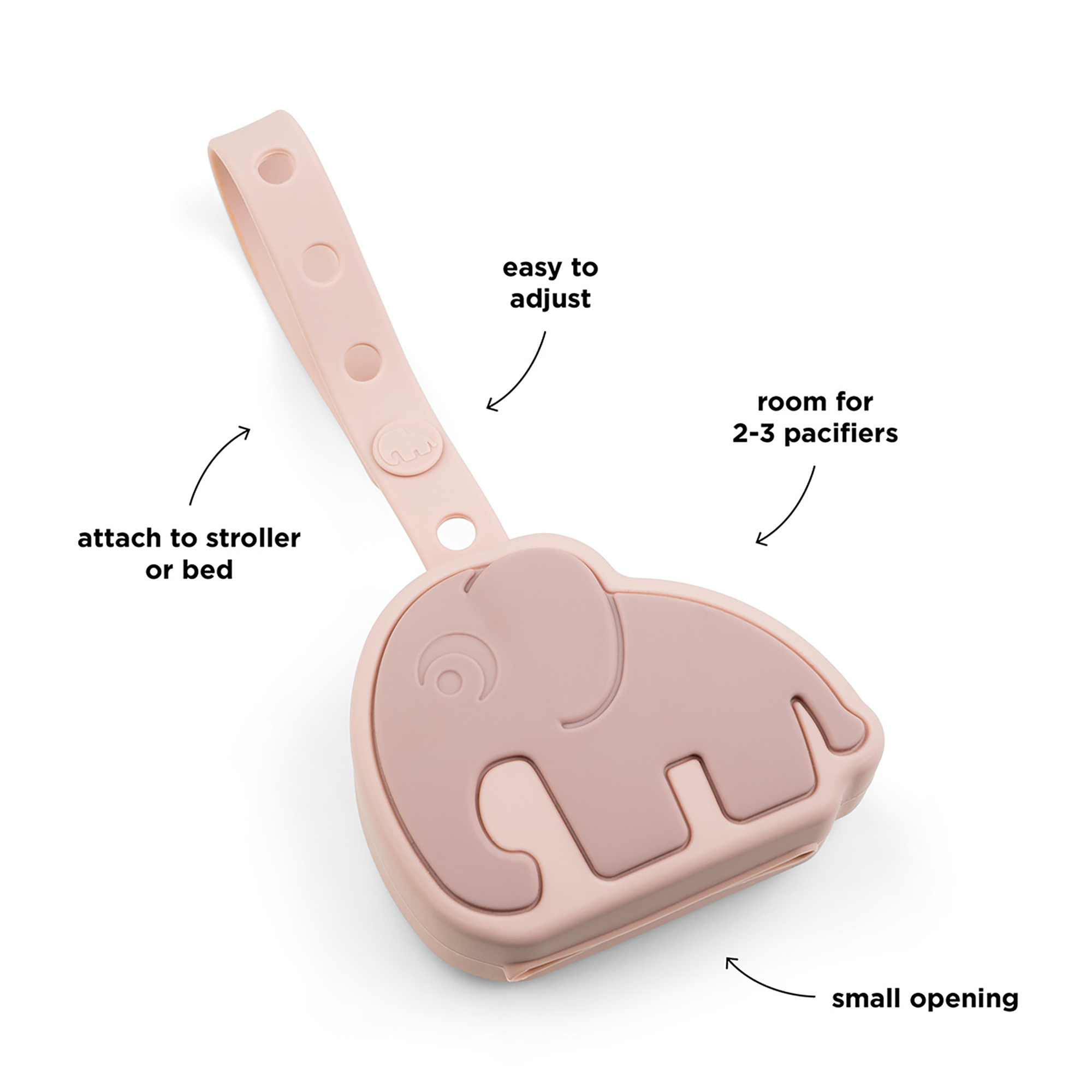 Schnullerboxen, done by deer, Pink – Produktansicht