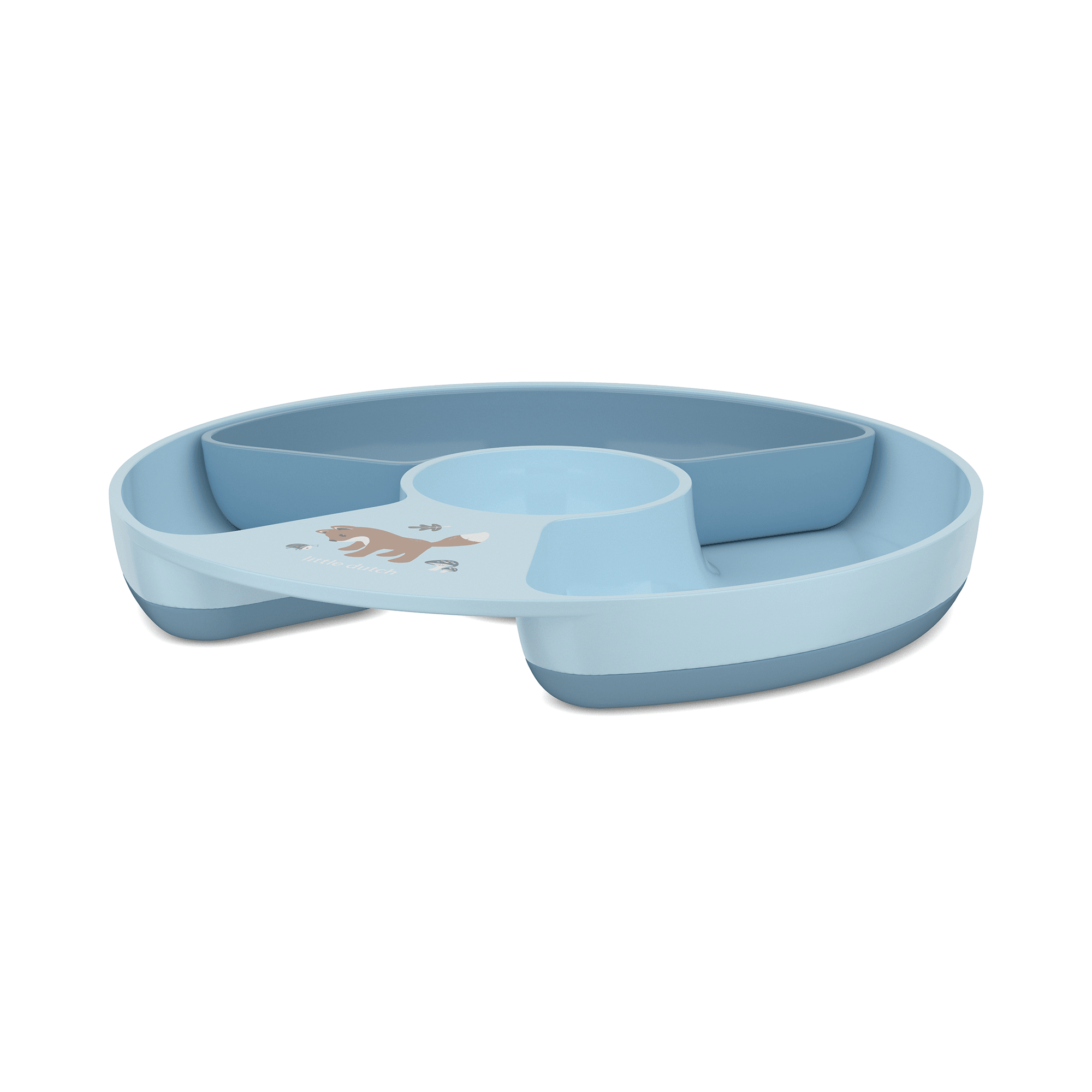 Kinderteller, MEPAL, Blau – Besonderheit: mit herausnehmbarem Einsatz