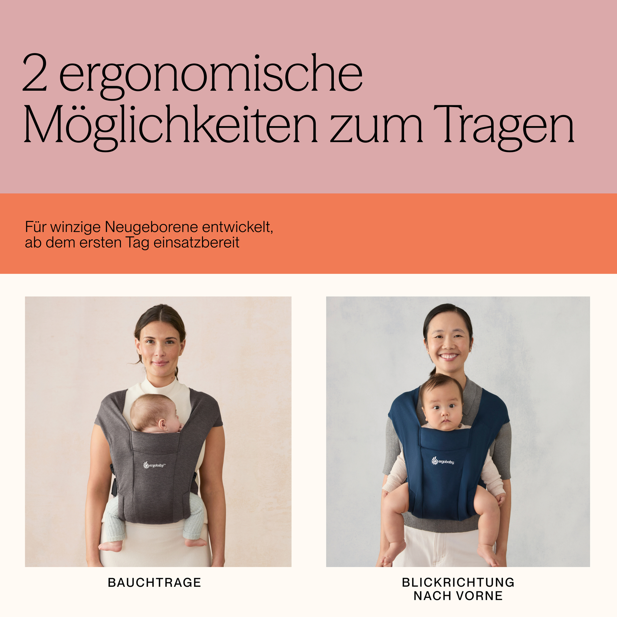 Babytragen, ERGObaby, Beige – Produktansicht