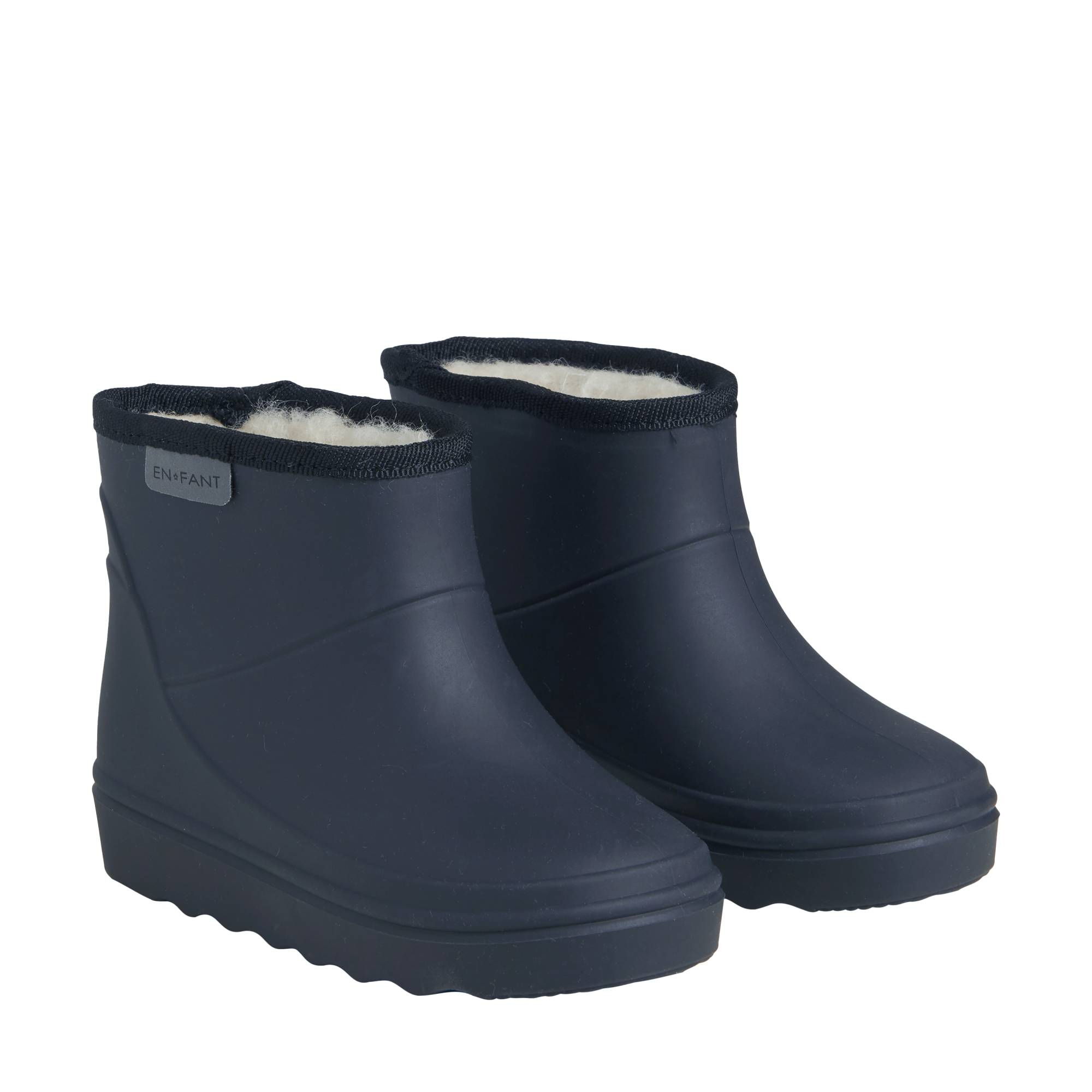 Gummistiefel, EN FANT, Blau – Besonderheit: mit einer Wollmischung gefüttert, die zusammen mit der Aluminiummembran in der Sohle dazu beiträgt, die Füße warm zu halten