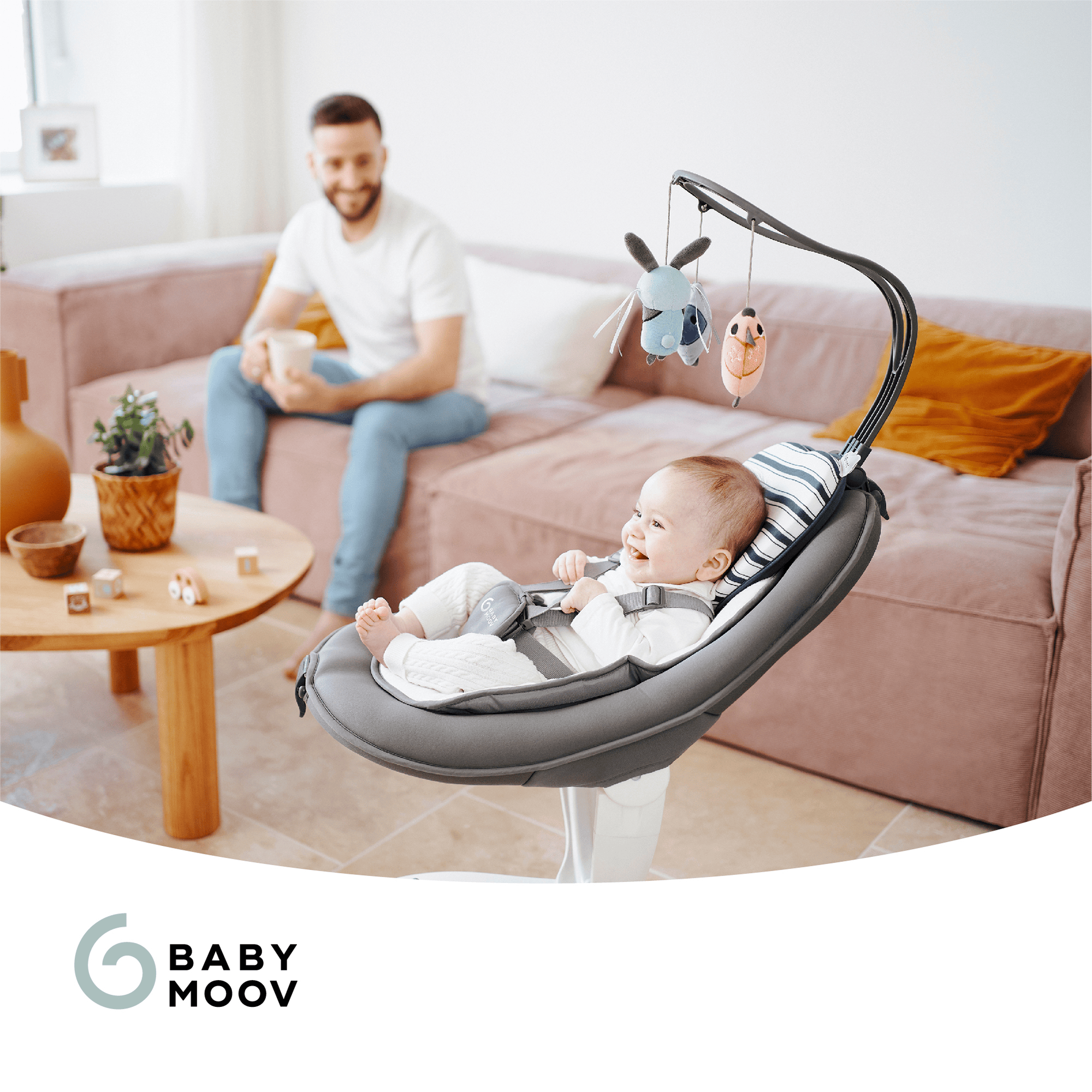 Wippen, babymoov, Grau – Produktansicht