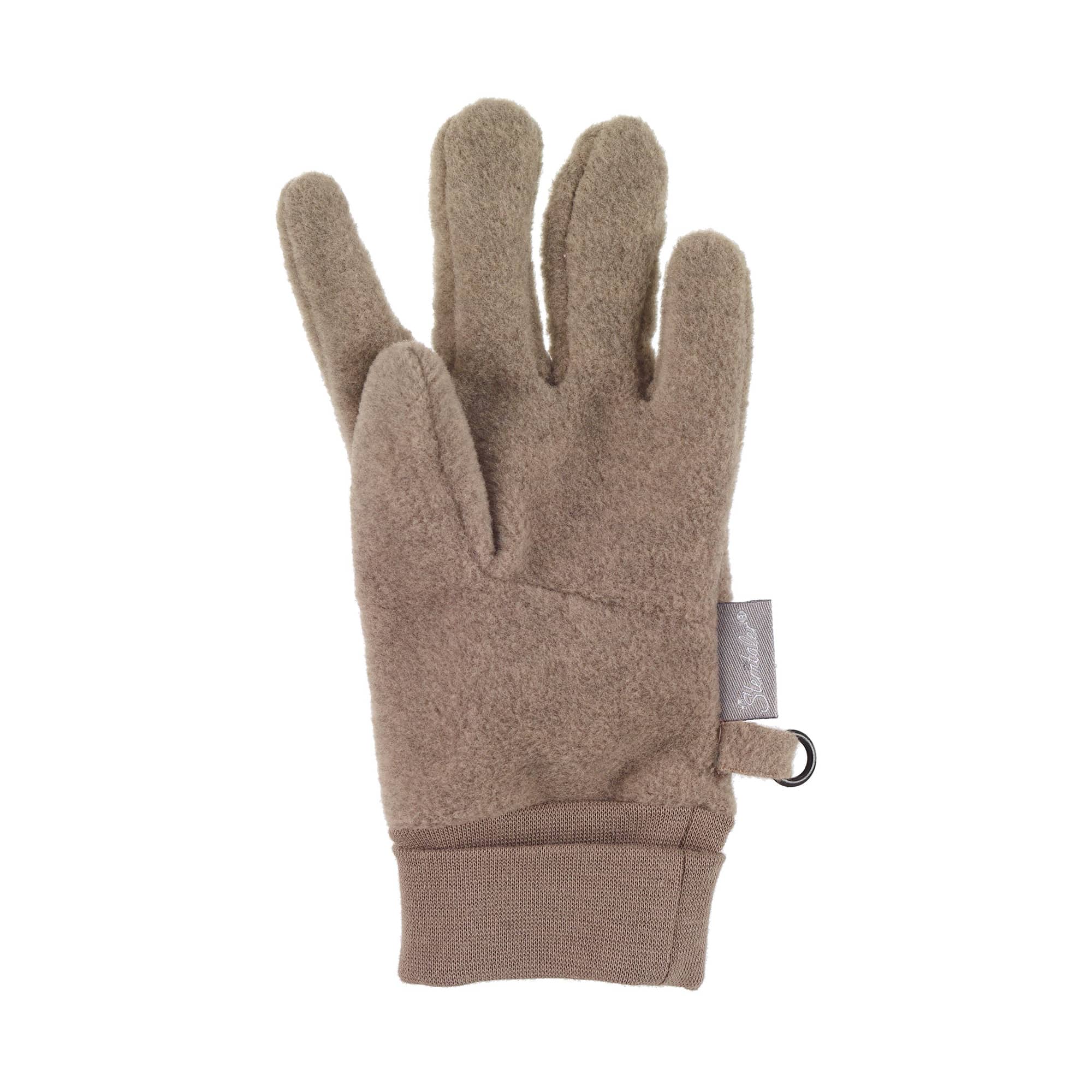 Fingerhandschuhe, Sterntaler, Braun – Besonderheit: Oberstoff aus unter anderem Baumwolle