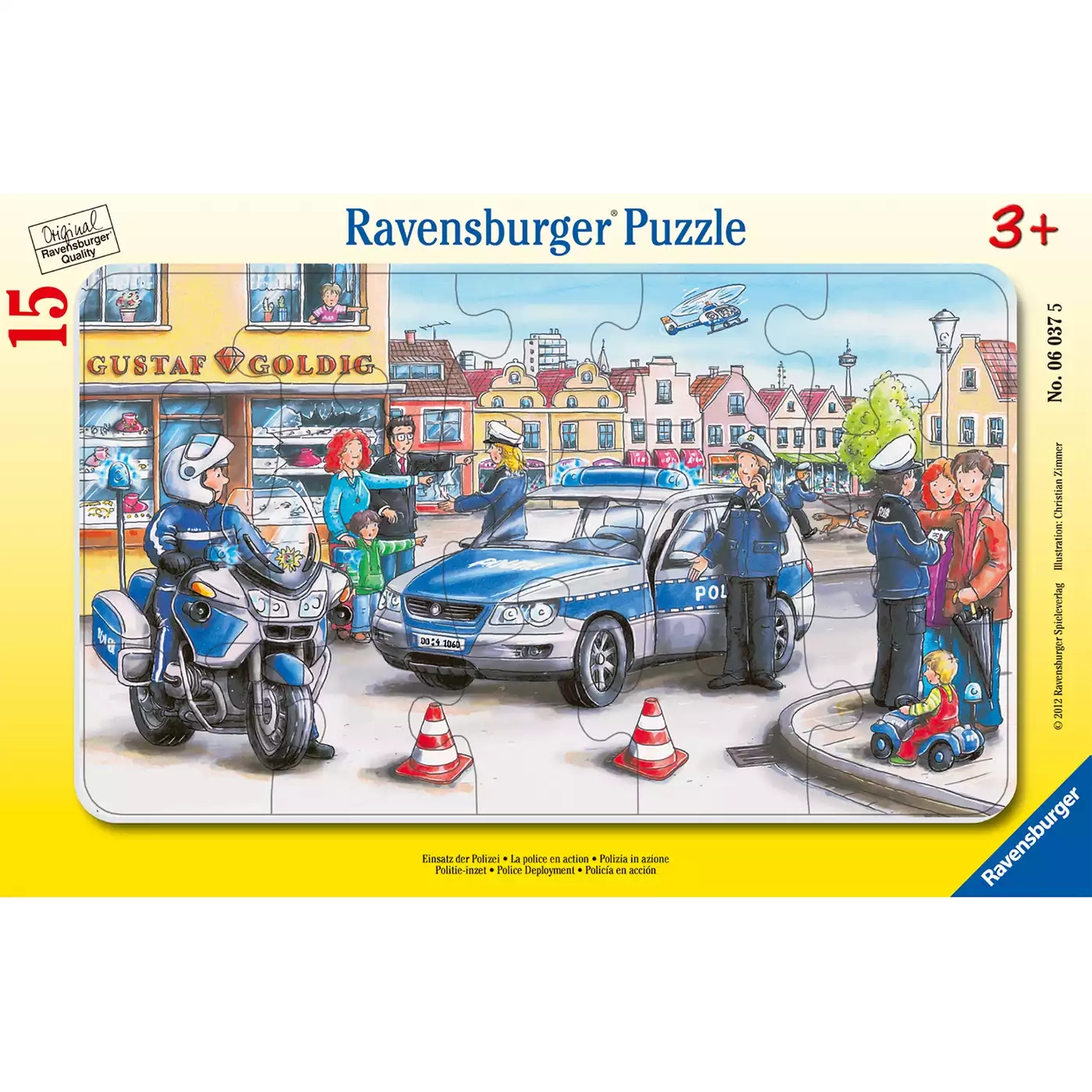 Kinderpuzzle Einsatz der Polizei Ravensburger 2000555031809 1