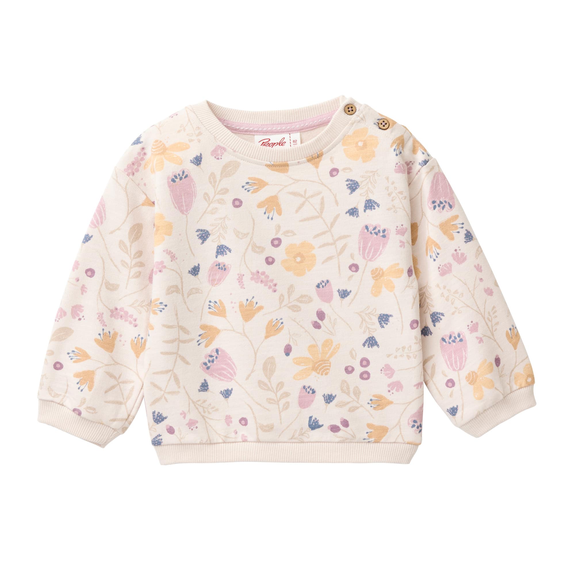 Pullover & Sweatshirts, People Wear Organic, Beige – Produktansicht