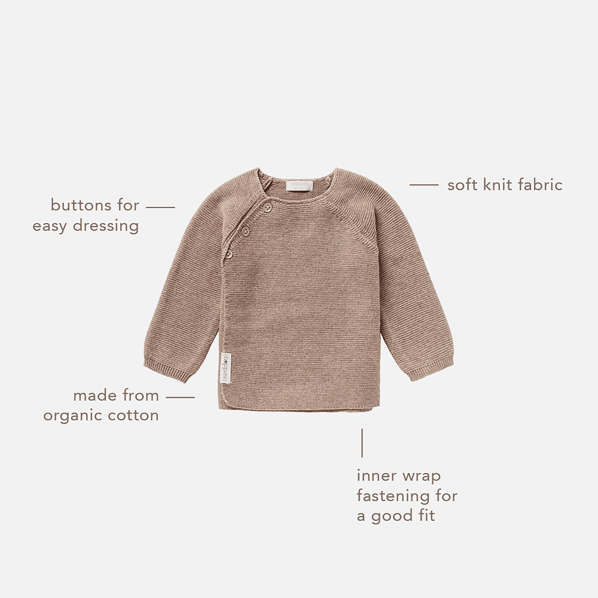 Sweat-, Fleece- & Strickjacken, noppies – Produktansicht