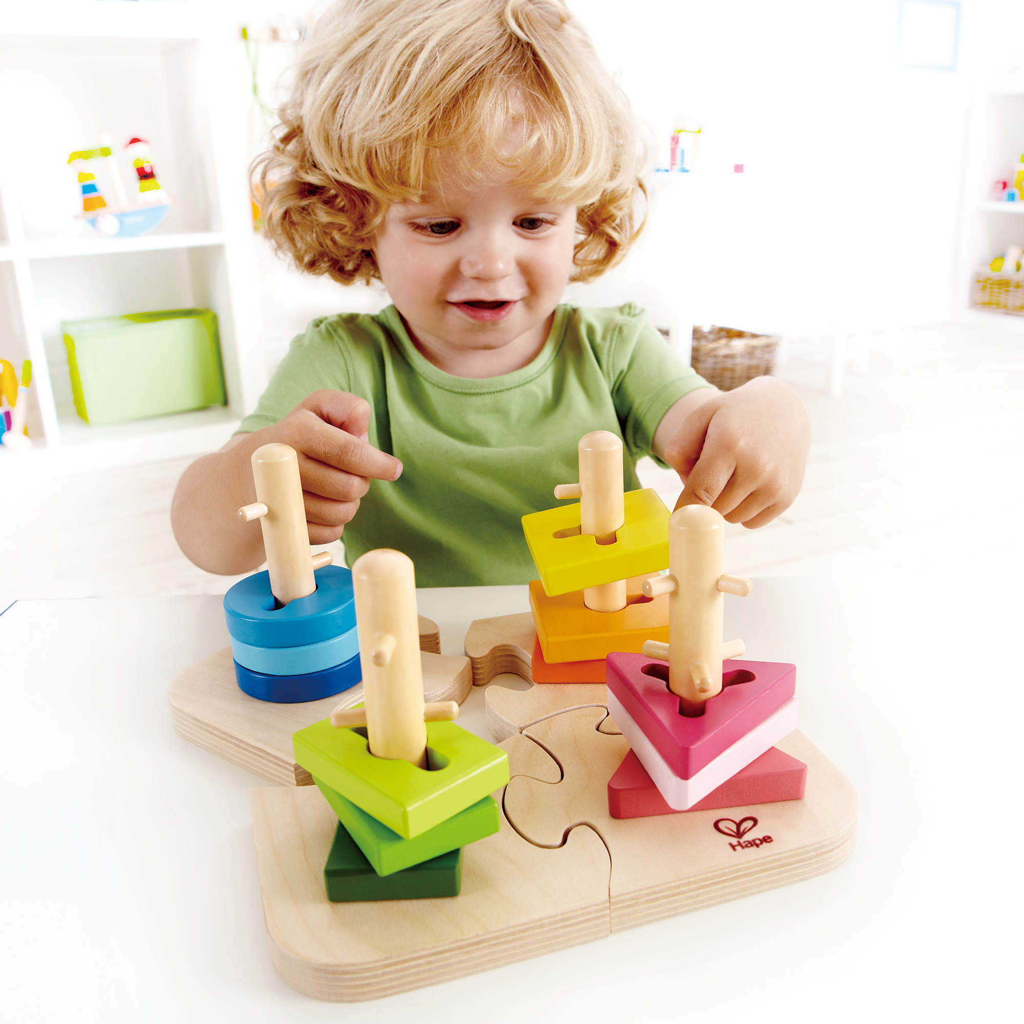 Holzpuzzle, Hape, Mehrfarbig – Produktansicht