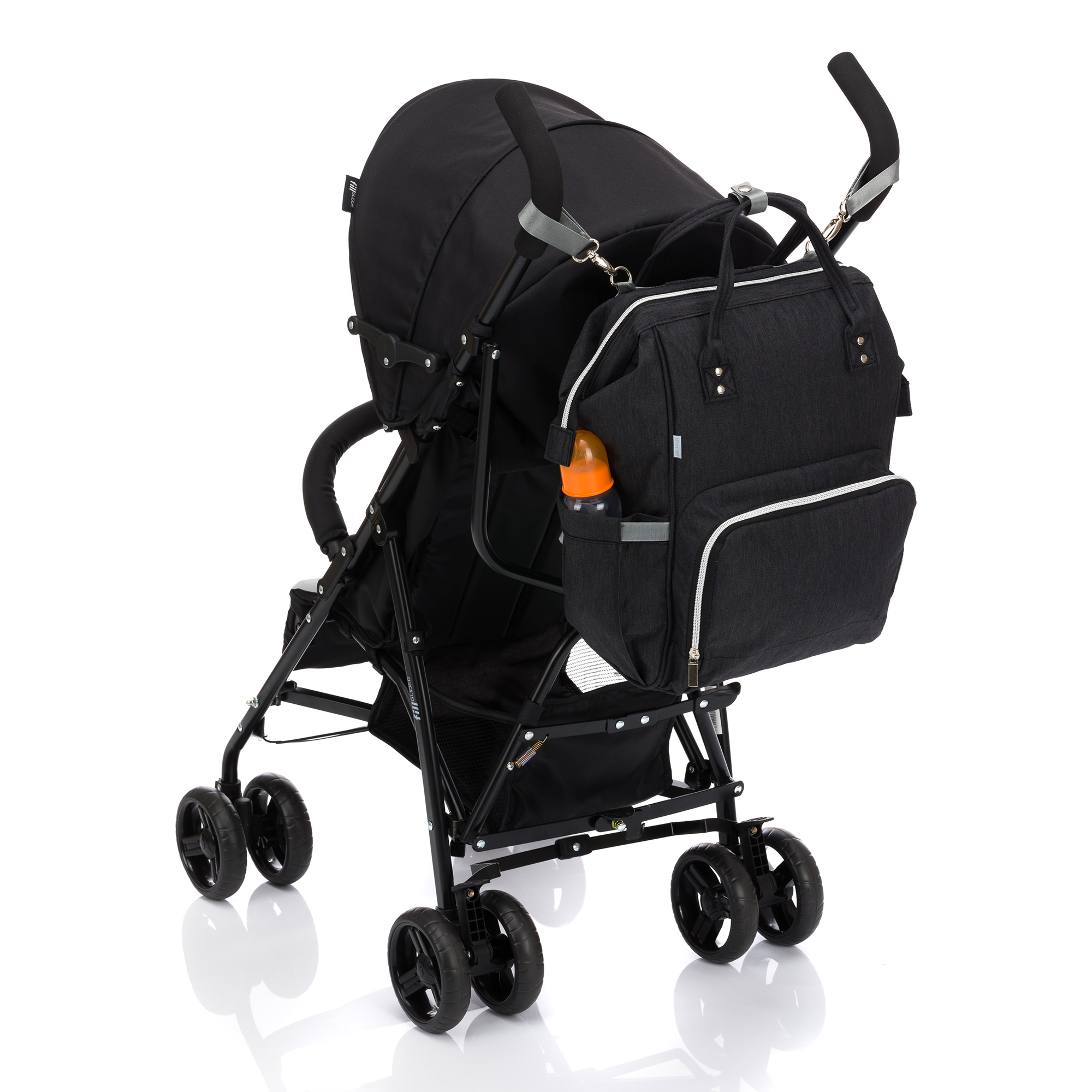 Wickelrucksäcke, LITTLE ONE, Schwarz – Produktansicht