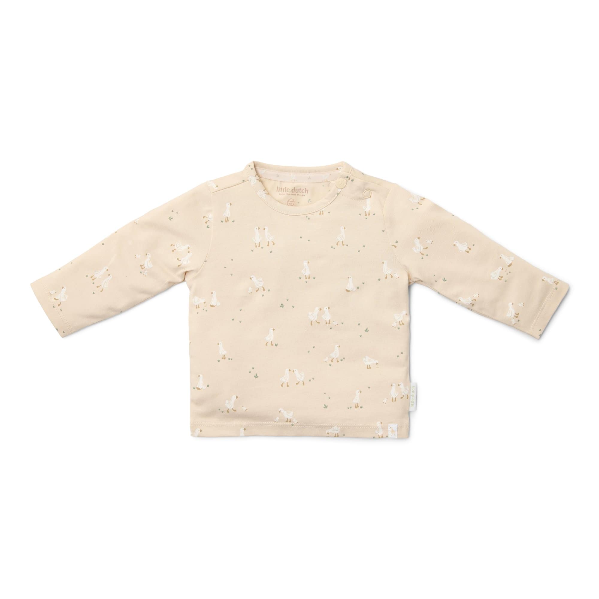 Langarmshirts, LITTLE DUTCH, Beige – Besonderheit: aus hochwertigem Bio-Baumwoll-Mix