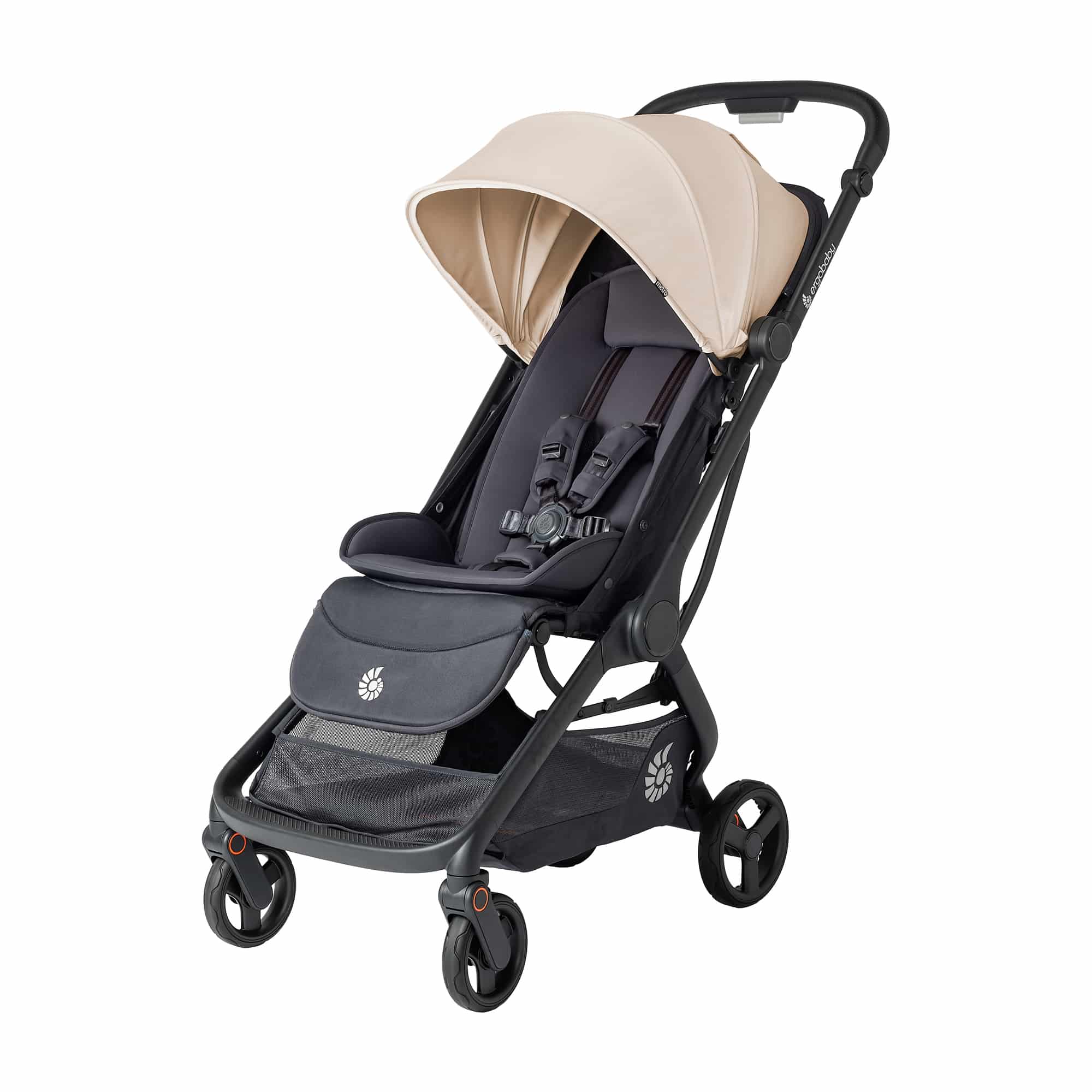 Buggys, ERGObaby, Beige – Besonderheit: Einfach zu bedienen: einhändiges Schieben und Zusammenklappen