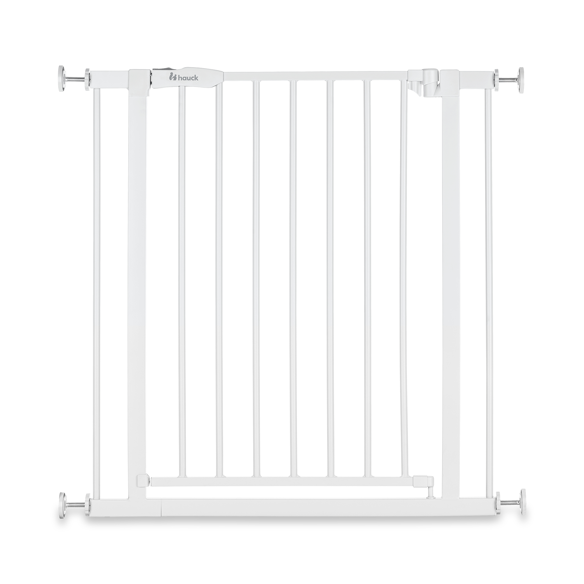 Tür- & Treppenschutzgitter, hauck, Weiß – Besonderheit: Schutzgitter mit manuellem Schließmechanismus