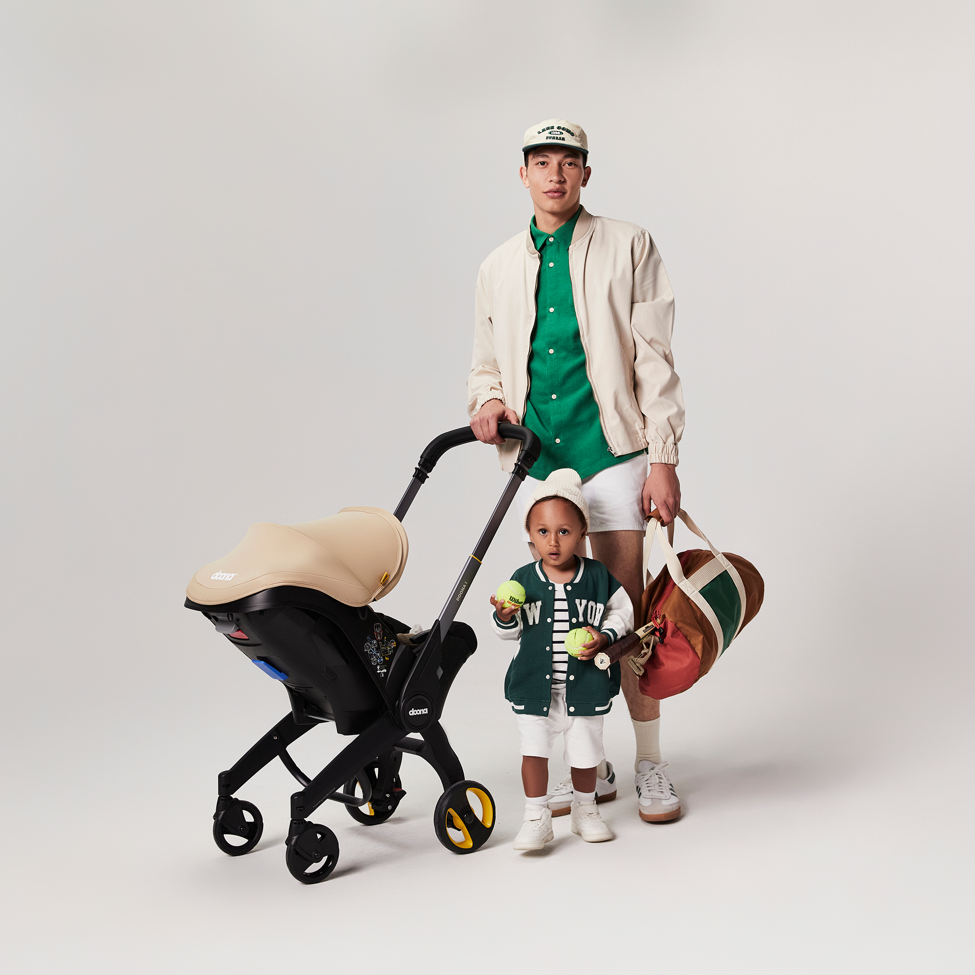 Babyschalen 0-13 kg, Gruppe 0+, doona, Beige – Besonderheit: i-Size Autokindersitz Gruppe 0+ für Babys ab Geburt bis 15 Monate (13 kg)