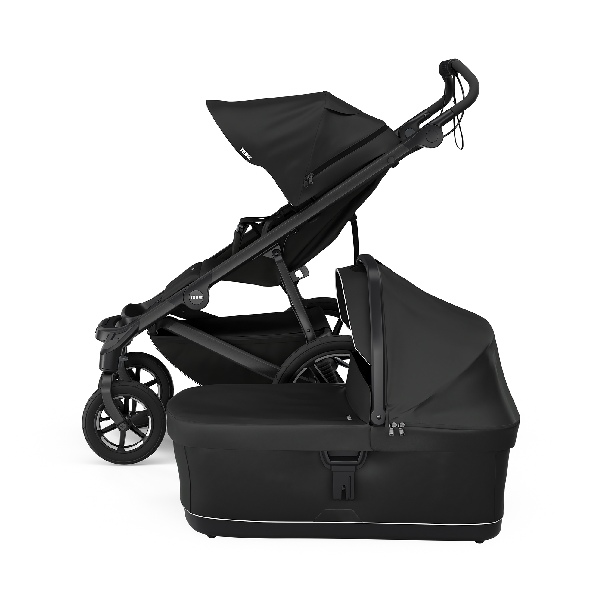 Kombi-Kinderwagen, THULE, Schwarz – Produktansicht