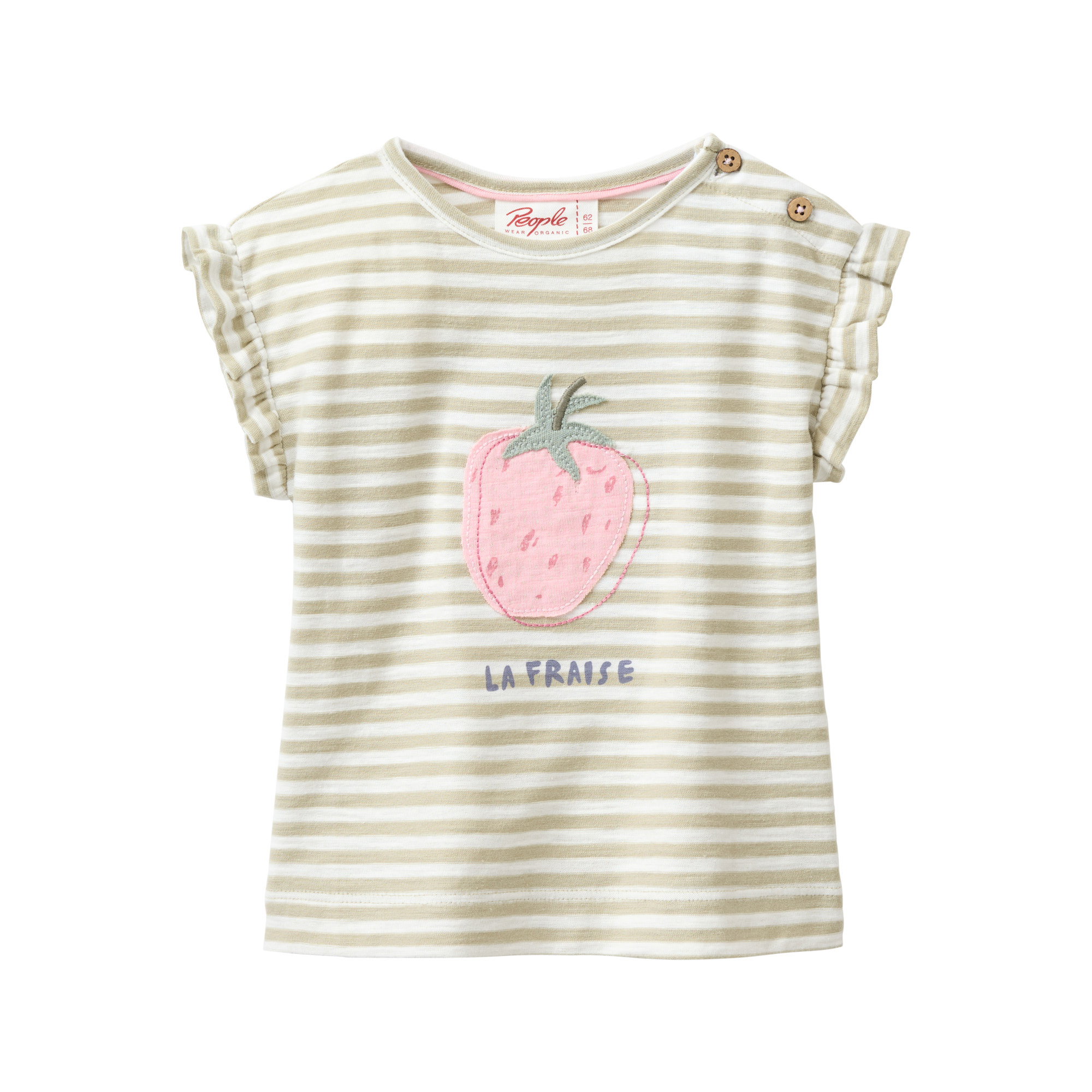 Kurzarmshirts, People Wear Organic, Grün – Besonderheit: aus 100% Baumwolle