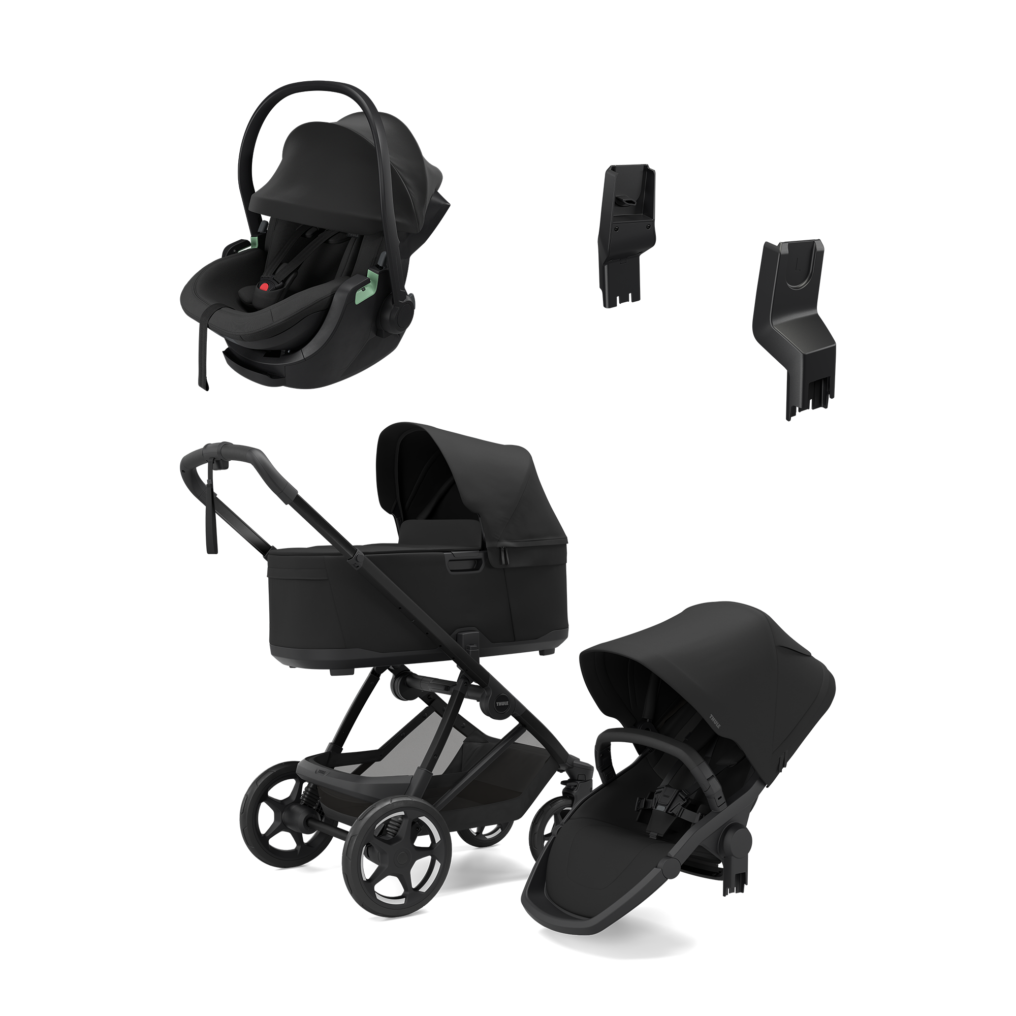 Kinderwagen Komplettsets, THULE, Schwarz – Produktansicht