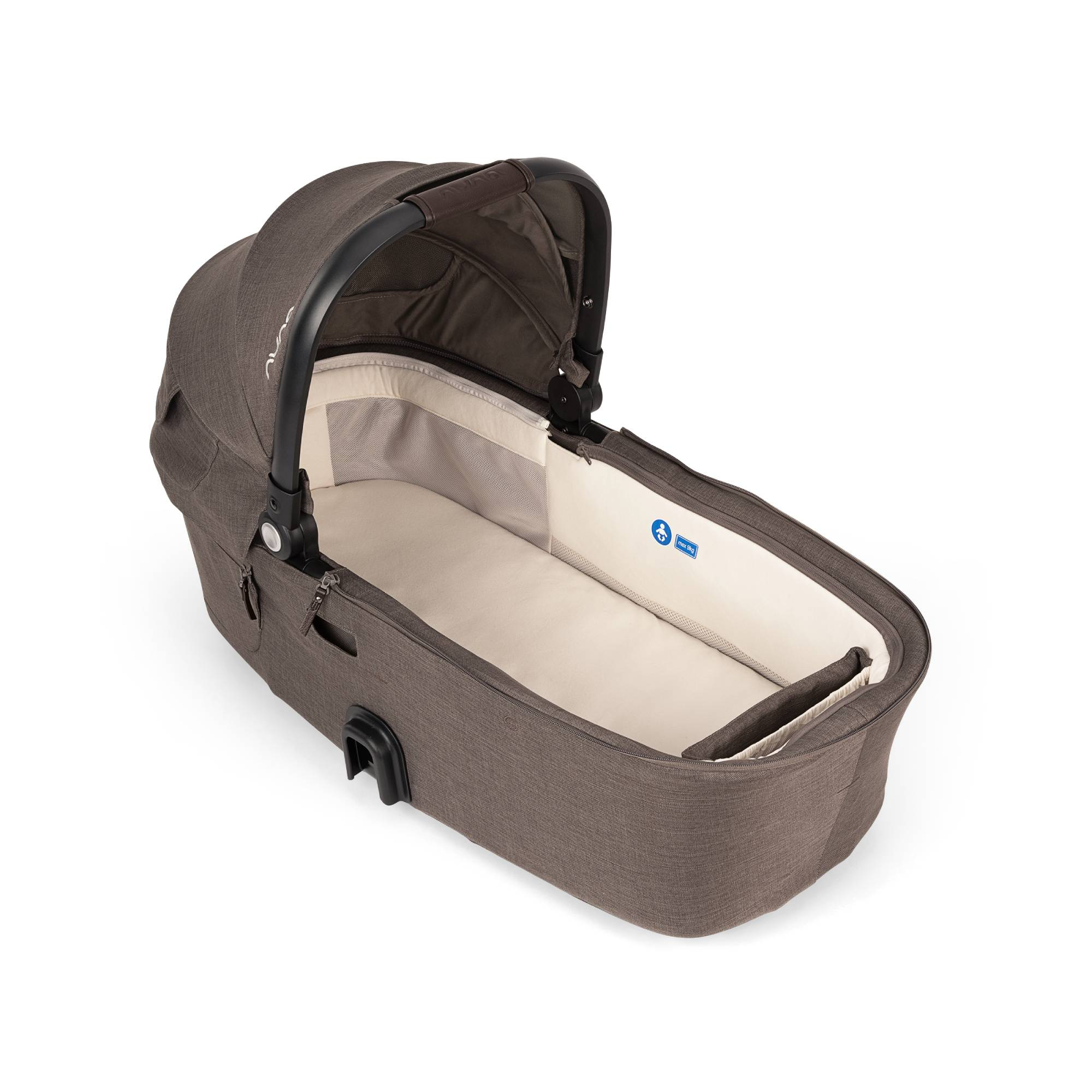 Tragewannen, nuna, Braun – Besonderheit: faltbare Babywanne für den DEMI next Kinderwagen von Nuna 
