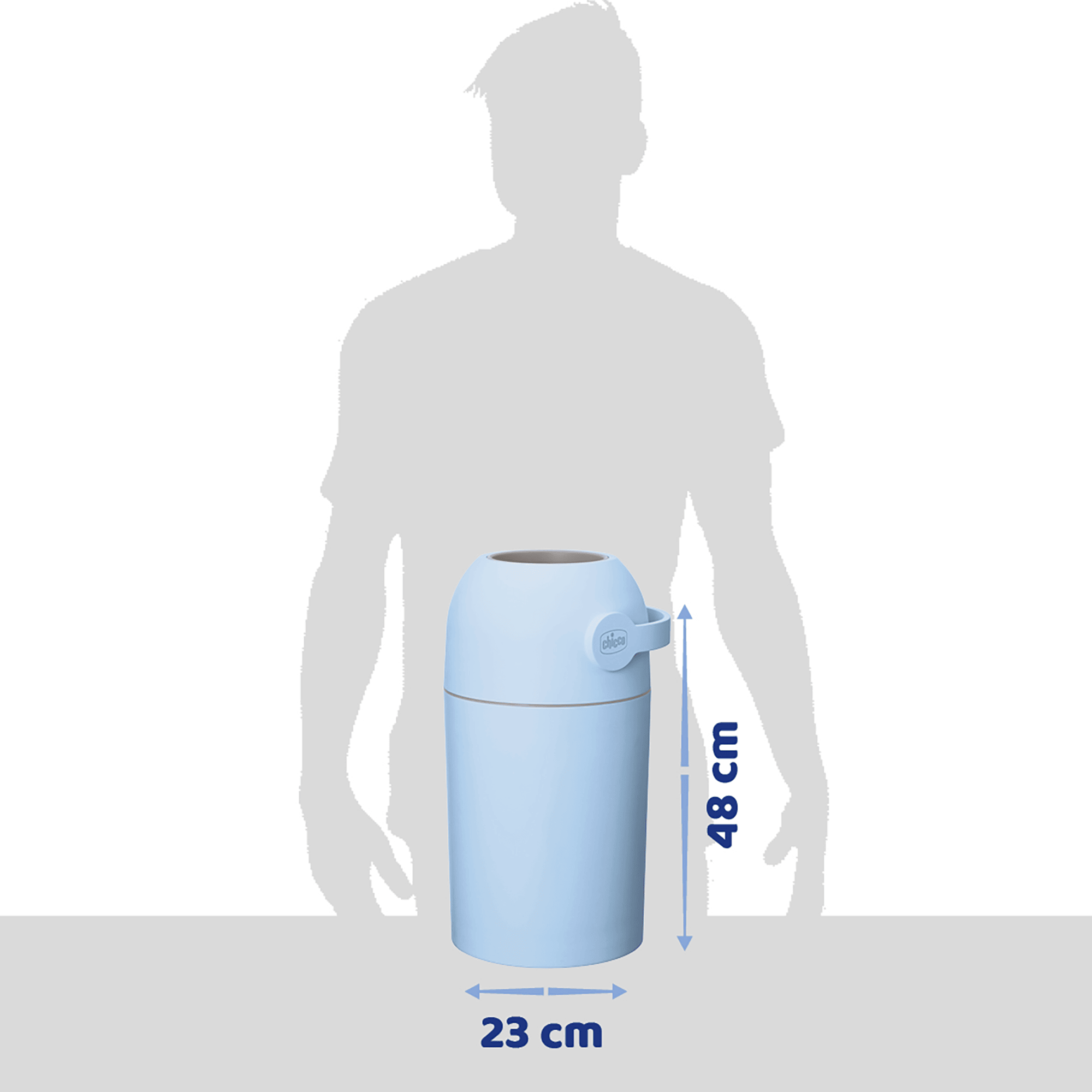 Windeleimer, chicco, Blau – Produktansicht