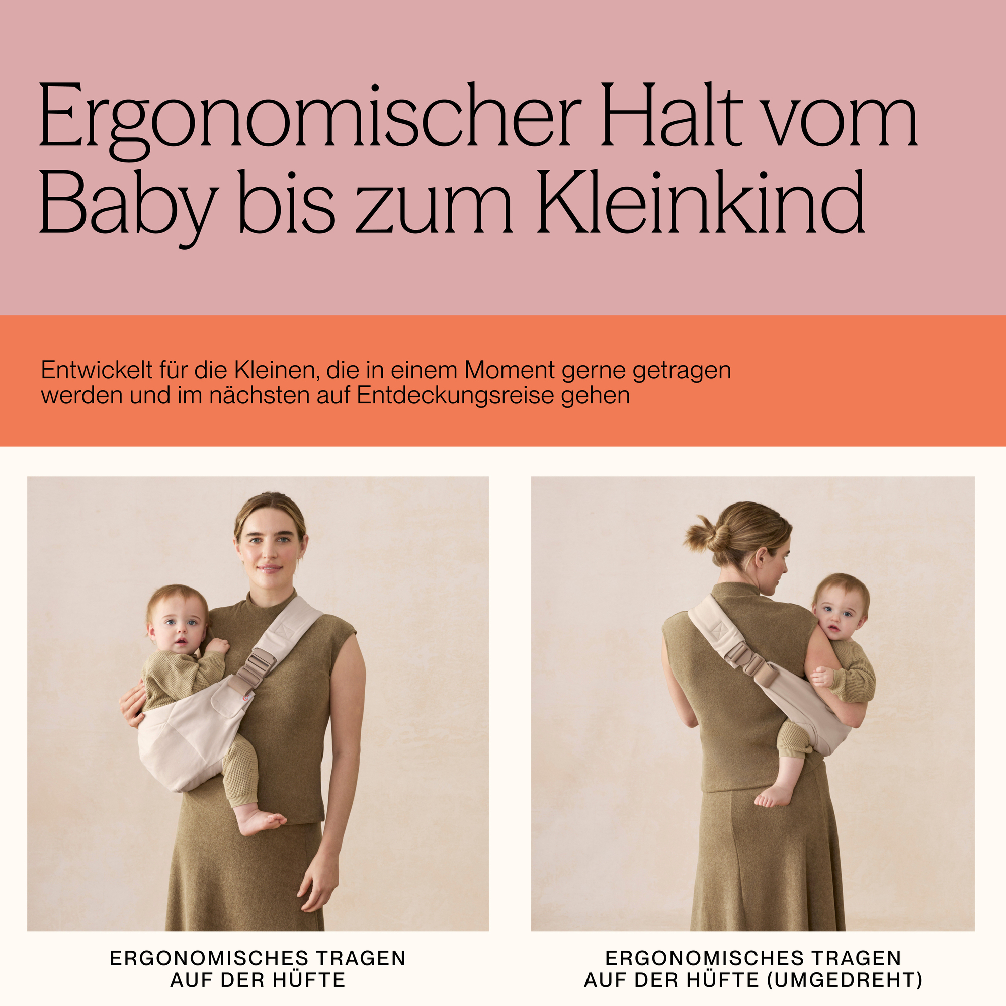 Hüfttragen, ERGObaby, Schwarz – Produktansicht