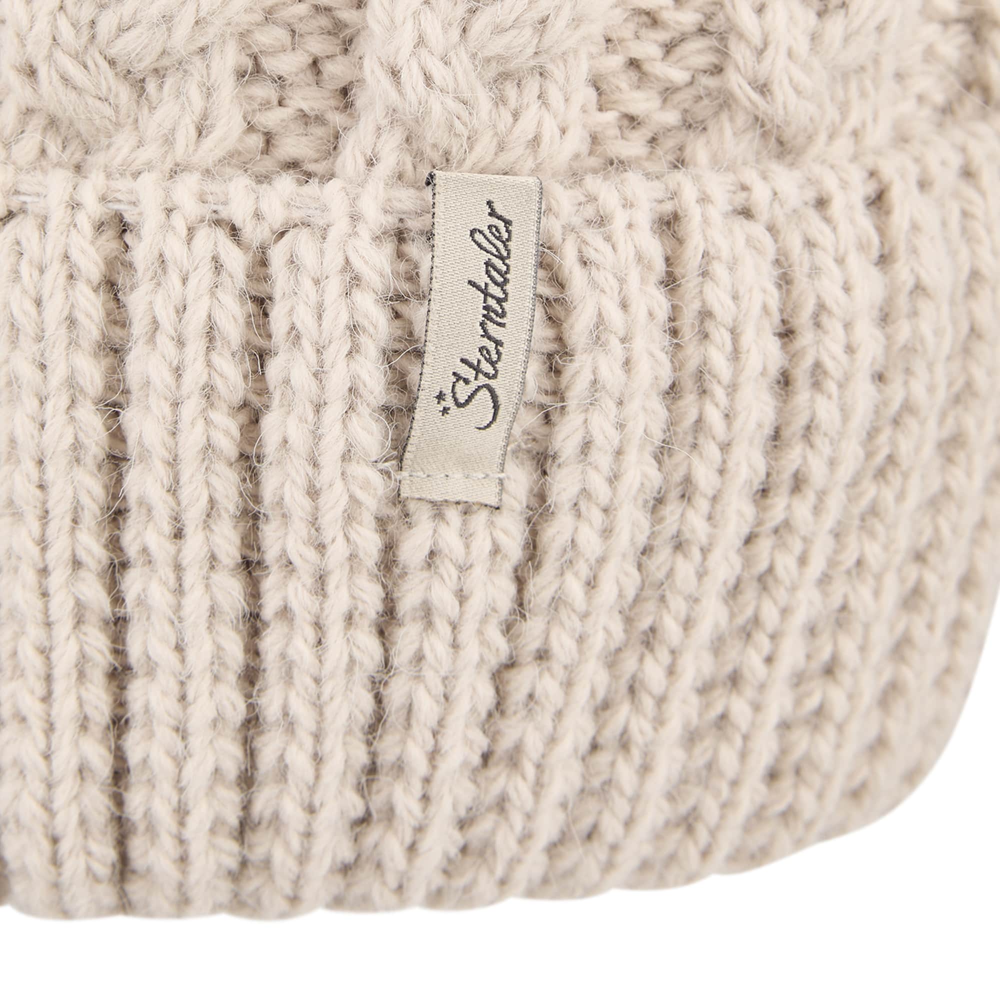 Strickmützen, Sterntaler, Beige – Produktansicht