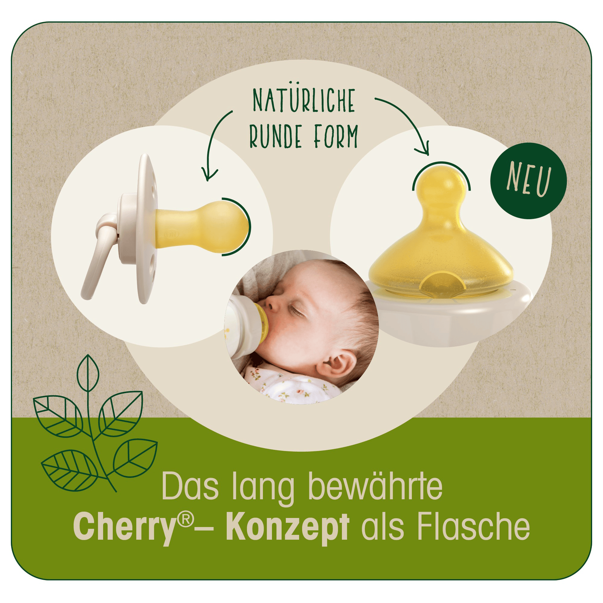 Babyfläschchen, nip, Grün – Produktansicht