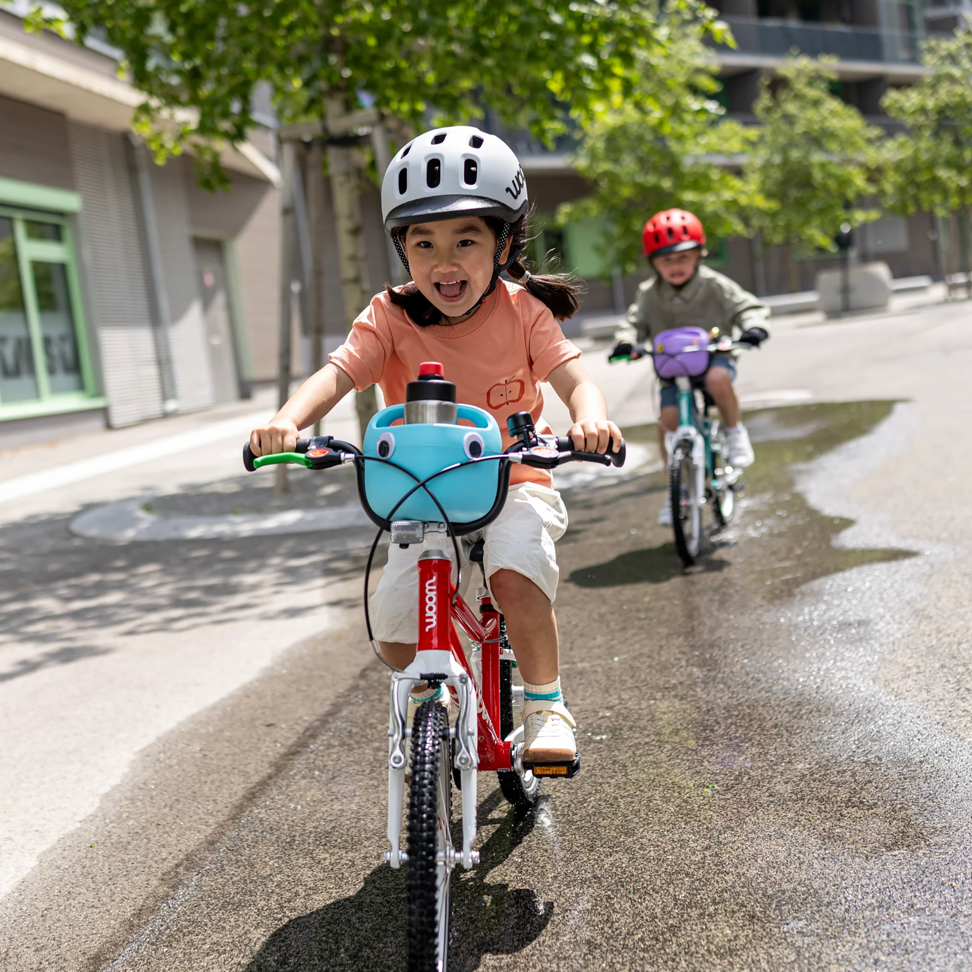 Kinderfahrzeuge, Woom, Rot – Besonderheit: Set aus 4 Ansteckern