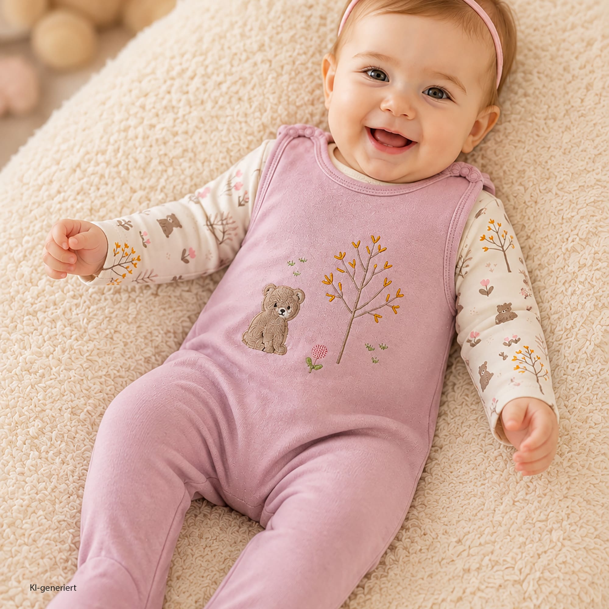 Strampler, LITTLE, Pink – Besonderheit: Set aus Strampler & Langarmshirt